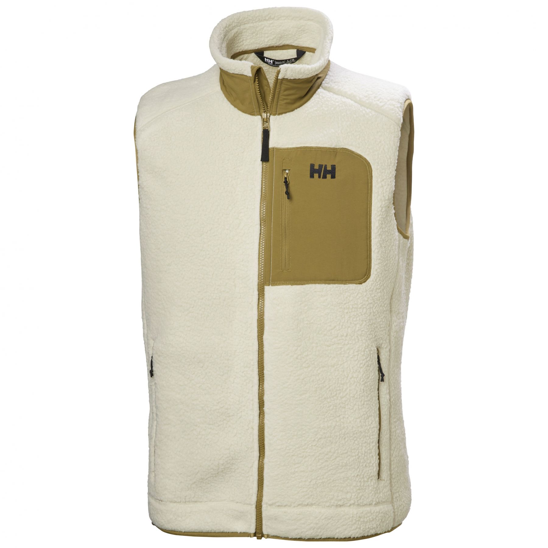 Helly Hansen Panorama Pile Block, chaleco polar, hombre, beige