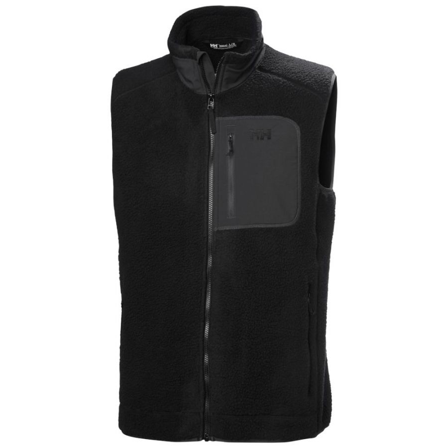 Helly Hansen Panorama Pile Block, chaleco polar, hombre, negro