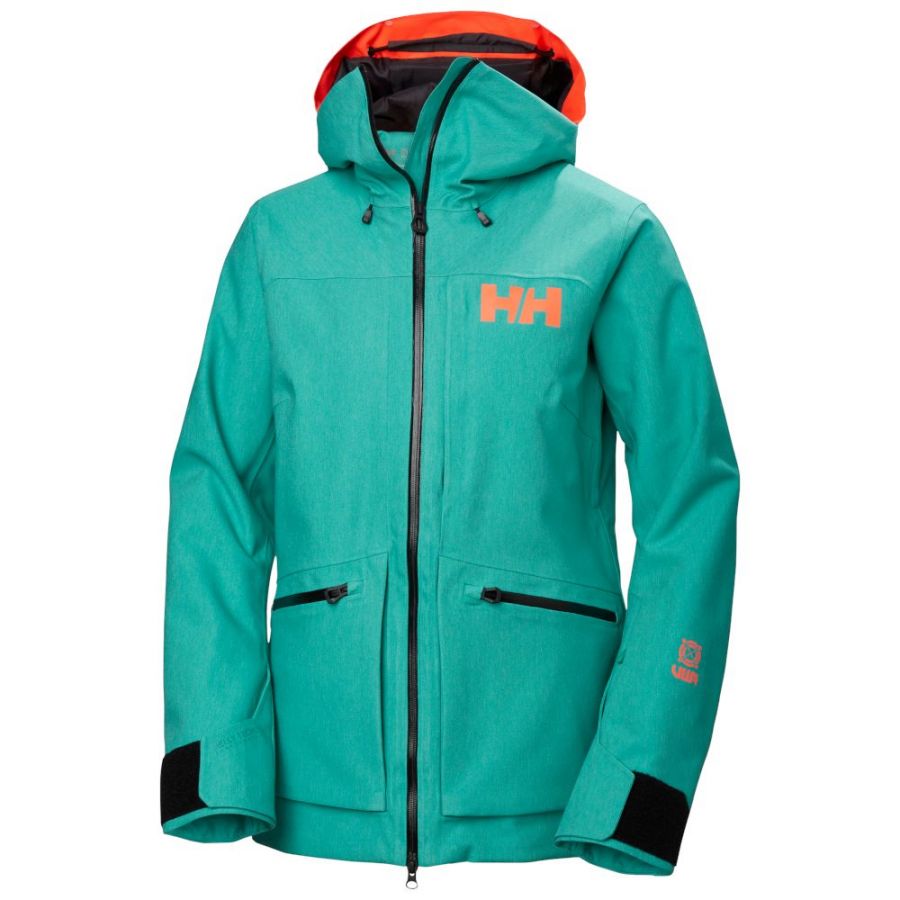 Helly Hansen Powderqueen 3.0, chaqueta de esquí, mujer, verde