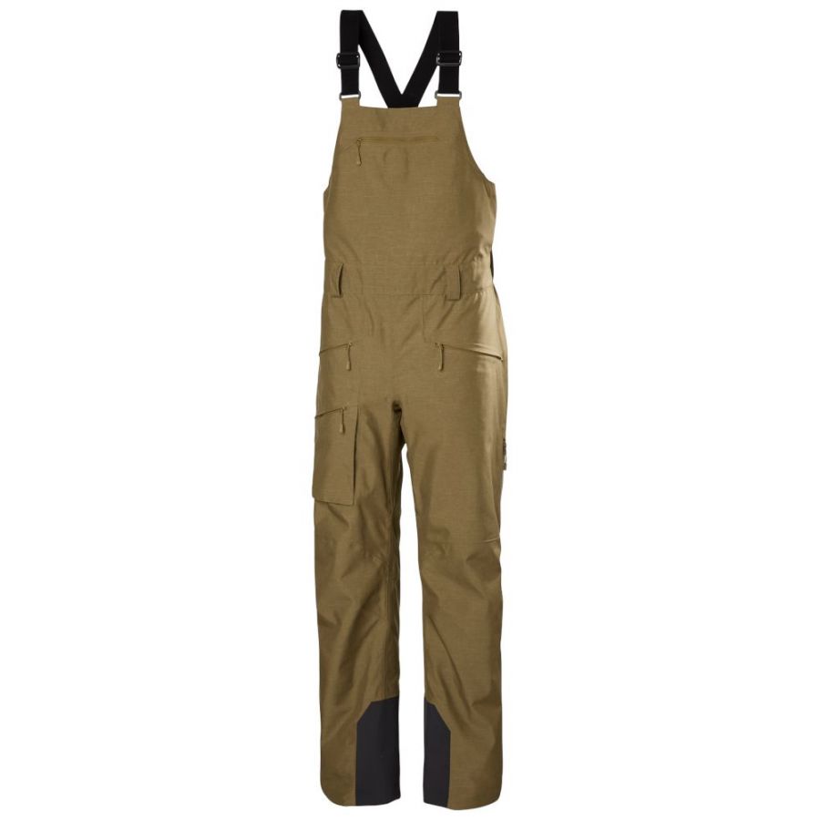 Helly Hansen Powderqueen Bib 2.0, pantalón de esquí, mujer, marrón