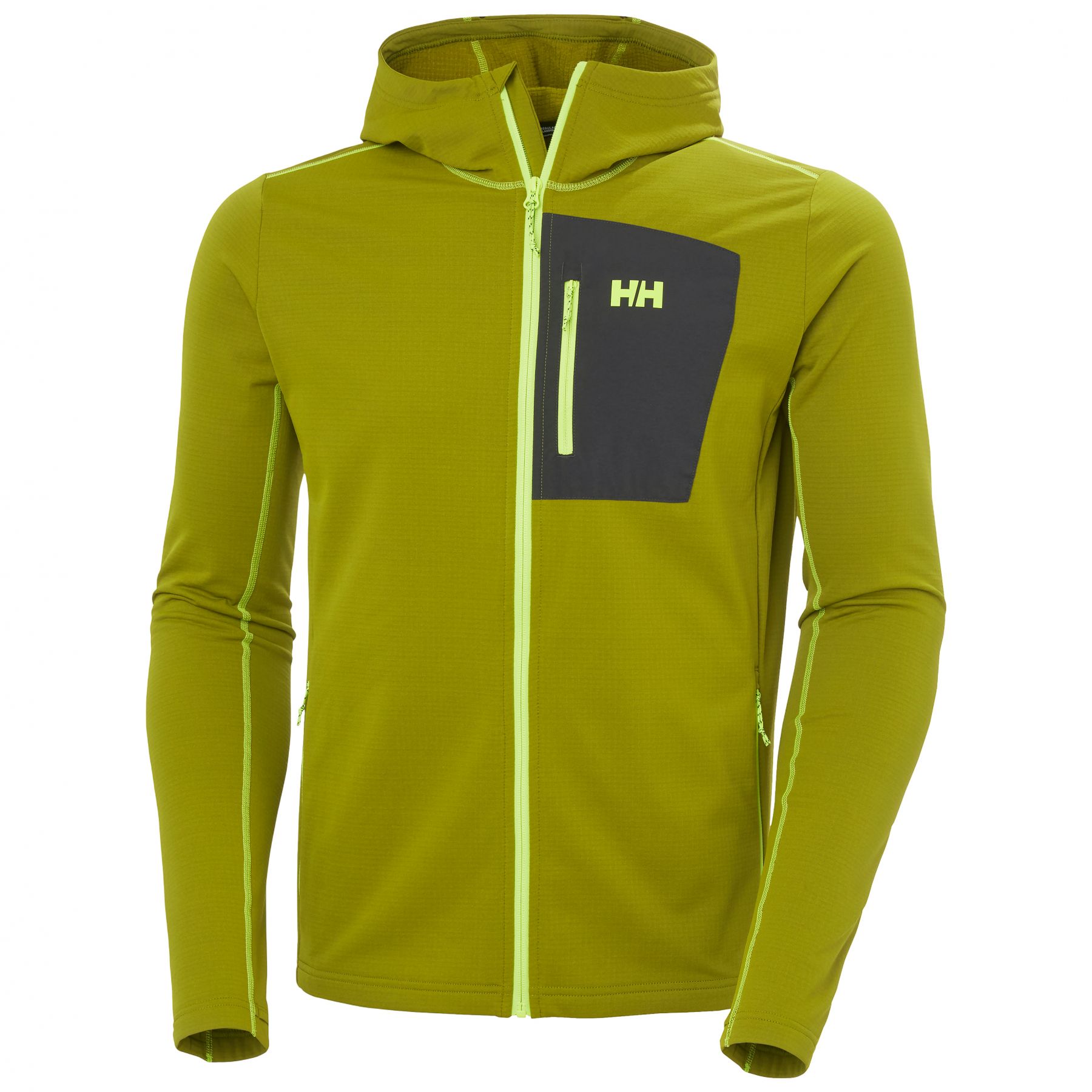 Helly Hansen Versalite Hooded, chaqueta de forro polar, hombre, verde