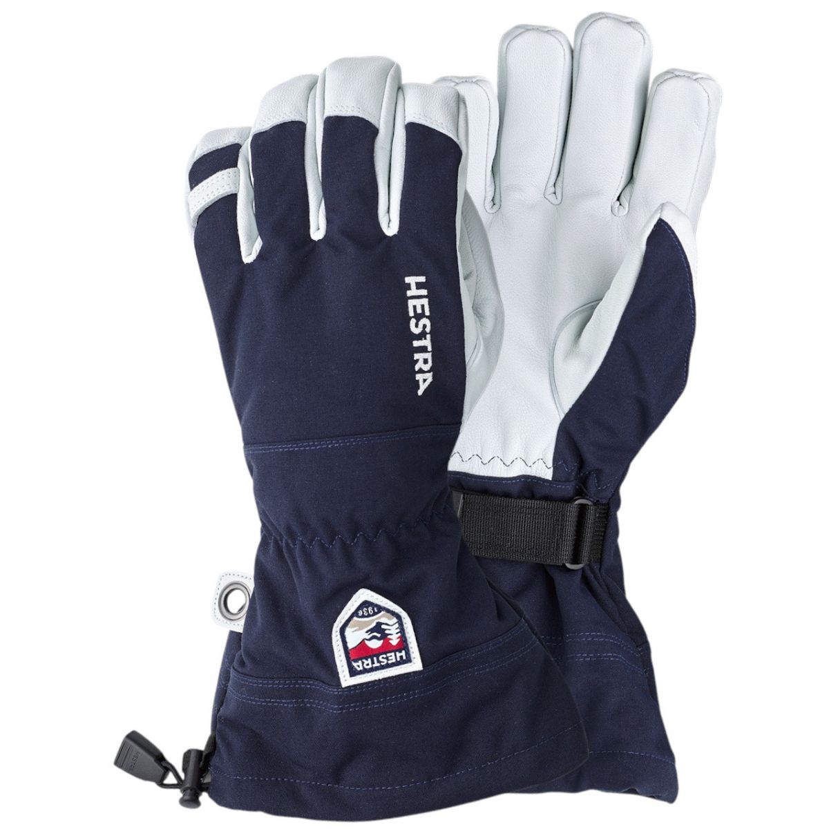 Hestra Army Leather Heli, guantes de esquí, marino