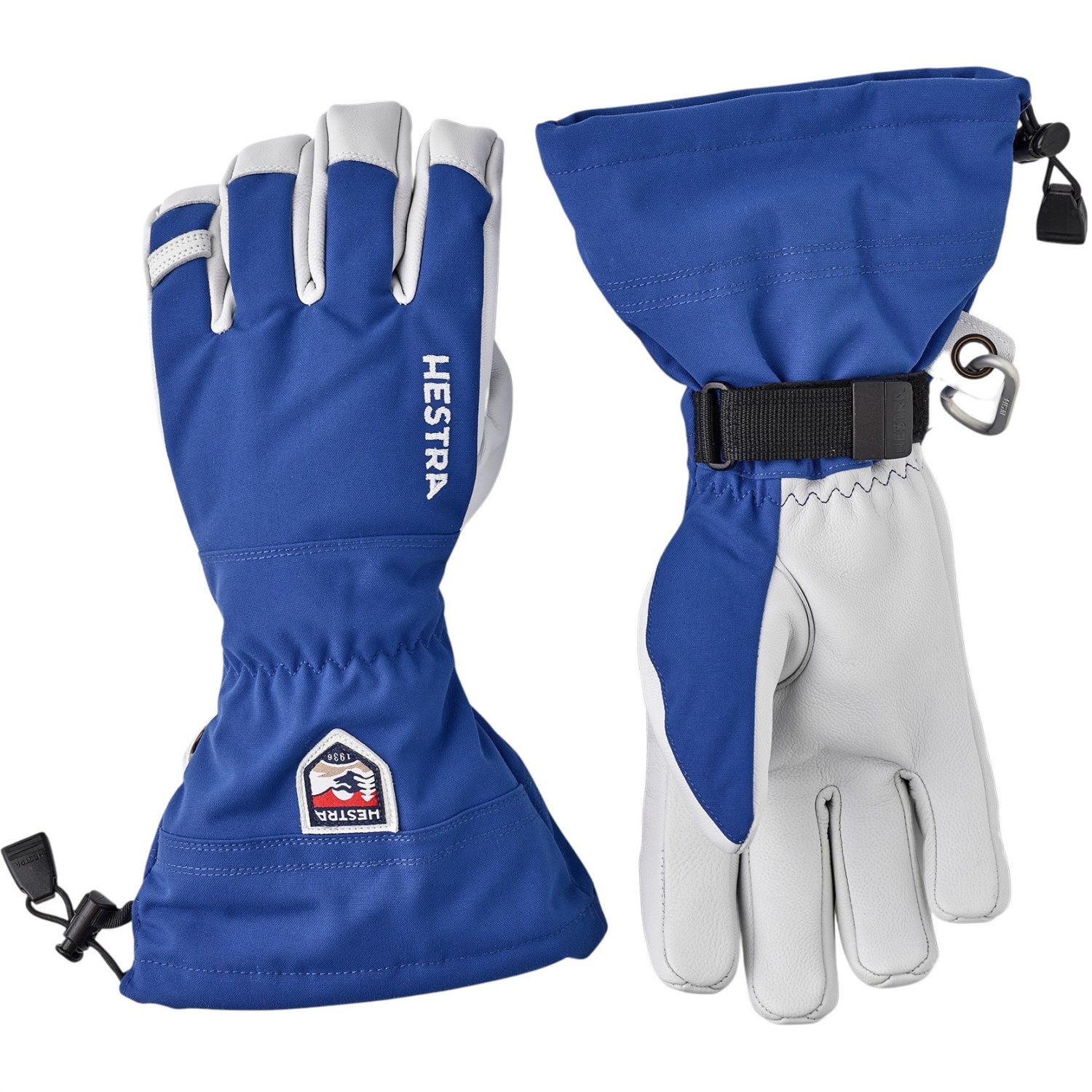 Hestra Army Leather Heli Ski, guantes de esquí, azul