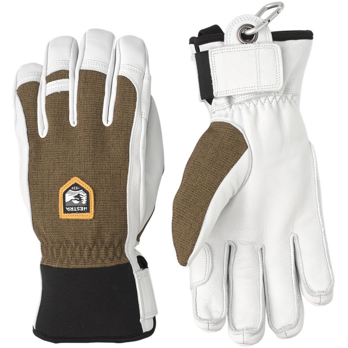 Hestra Army Leather Patrol, guantes de esquí, oliva