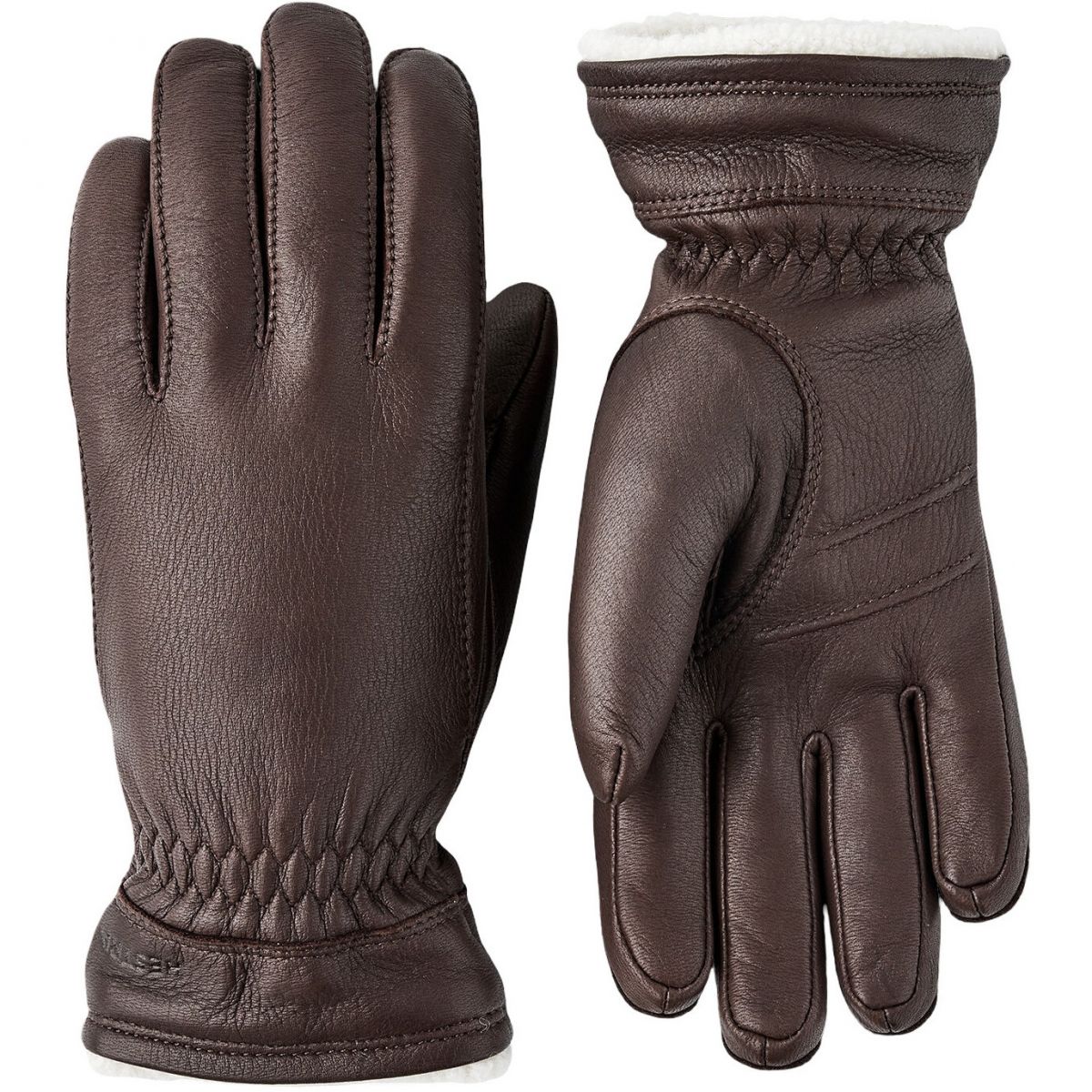Buvika Deerskin, guantes, mujer, chocolate