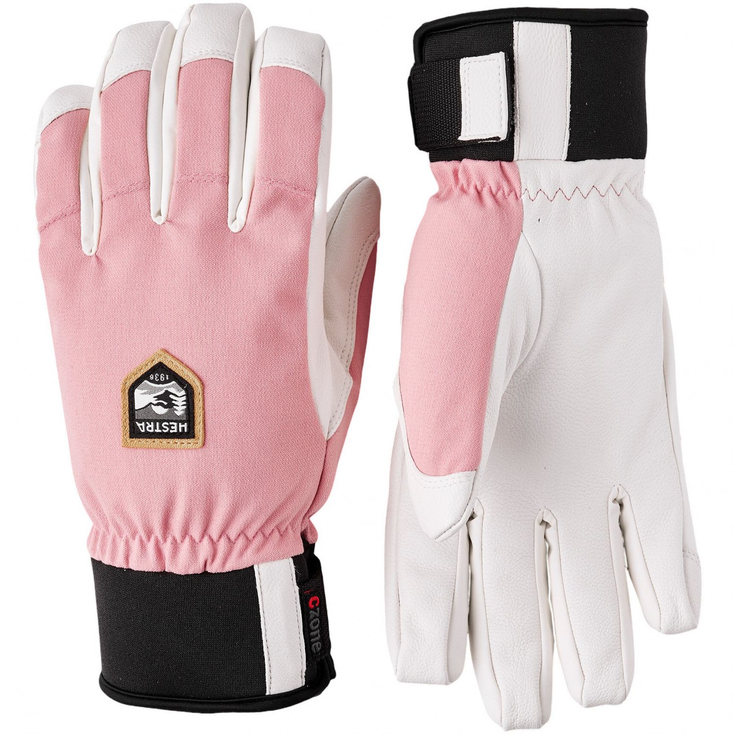 CZone Alpine, guantes de esquí, hombre, rosa