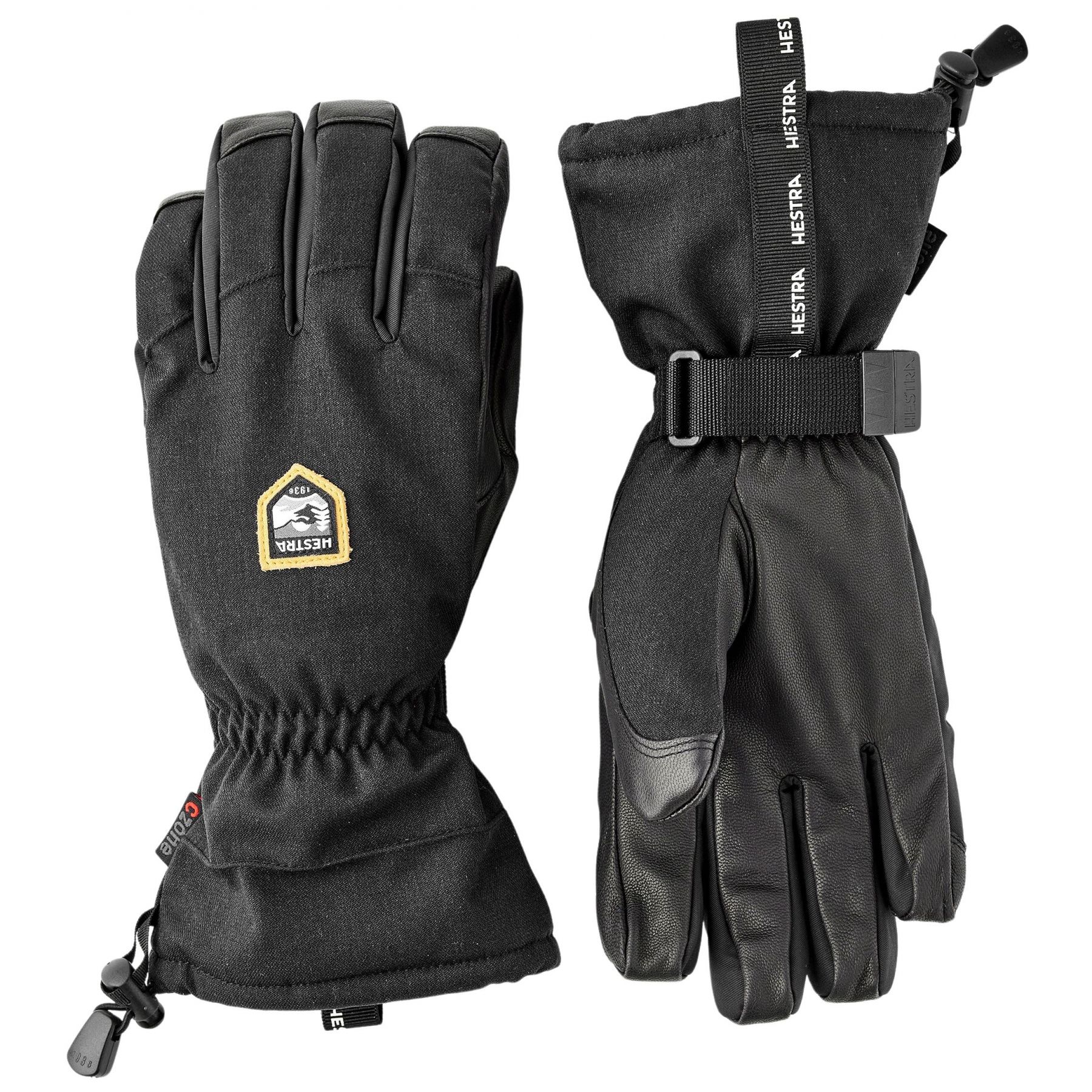Hestra CZone Mountain, guantes de esquí, negro