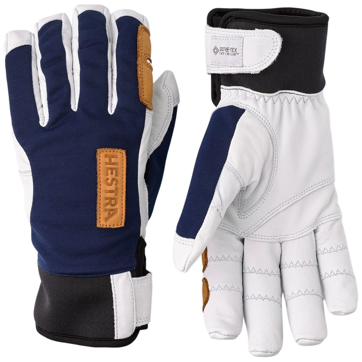 Hestra Ergo Grip Active Wool Terry, guantes, azul marino/blanco