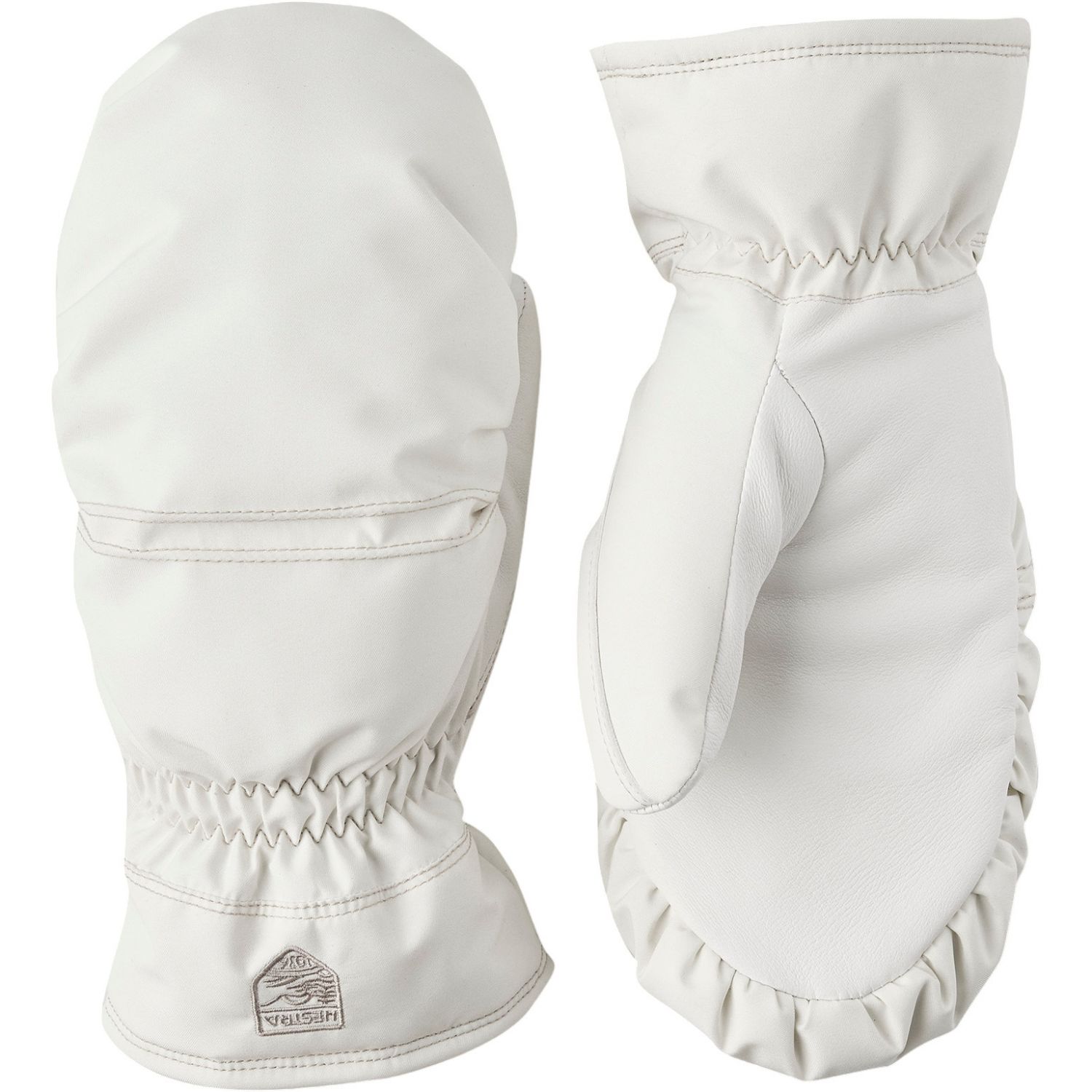 Hestra Primaloft Leather, manoplas de esquí, mujer, blanco