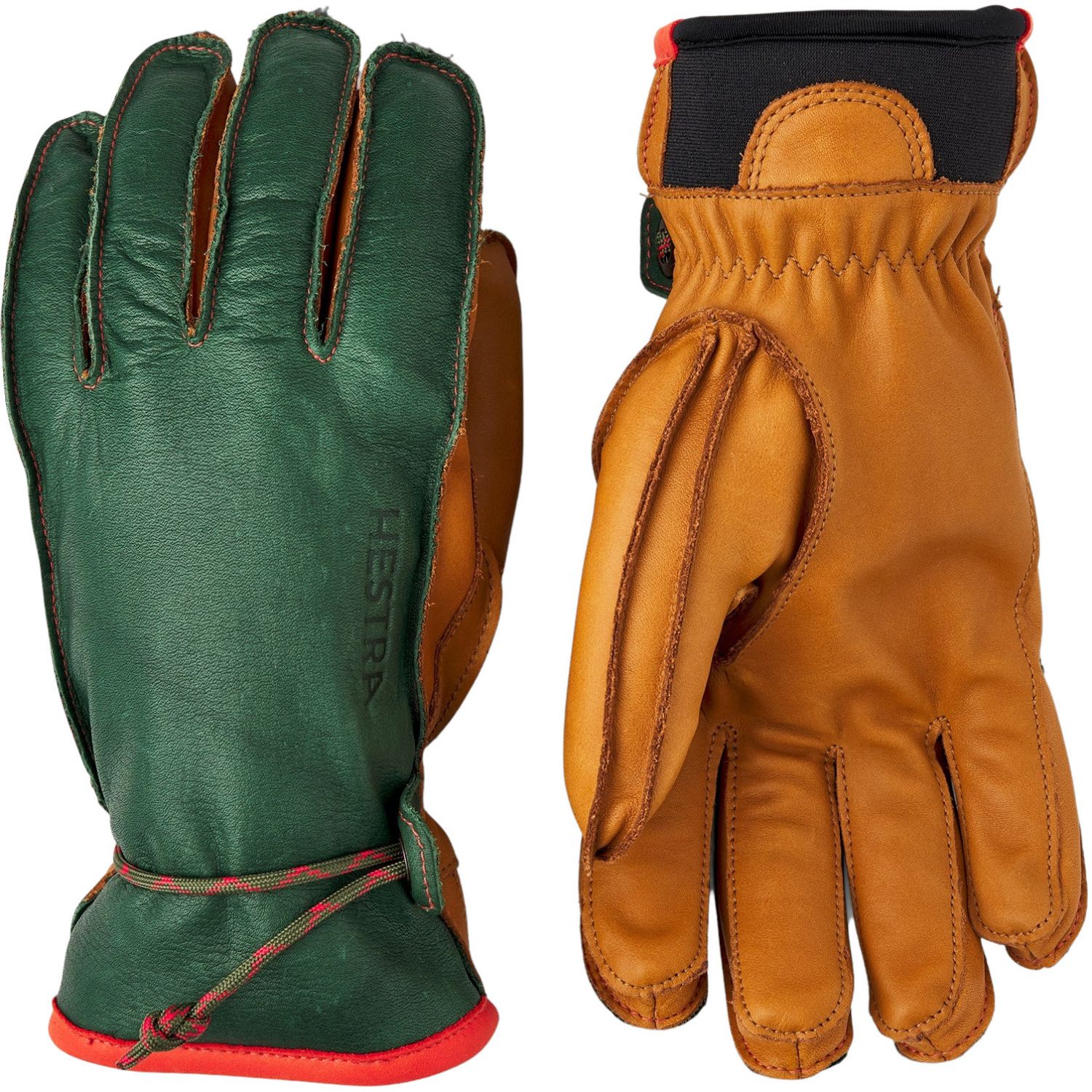 Hestra Wakayama, guantes, verde oscuro/corcho