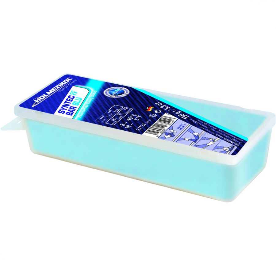Holmenkol Syntec FF Bar BLU, cera de esquí, 150g
