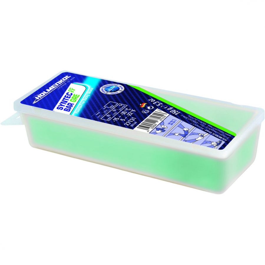Holmenkol Syntec FF Bar GRE, cera de esquí, 150g