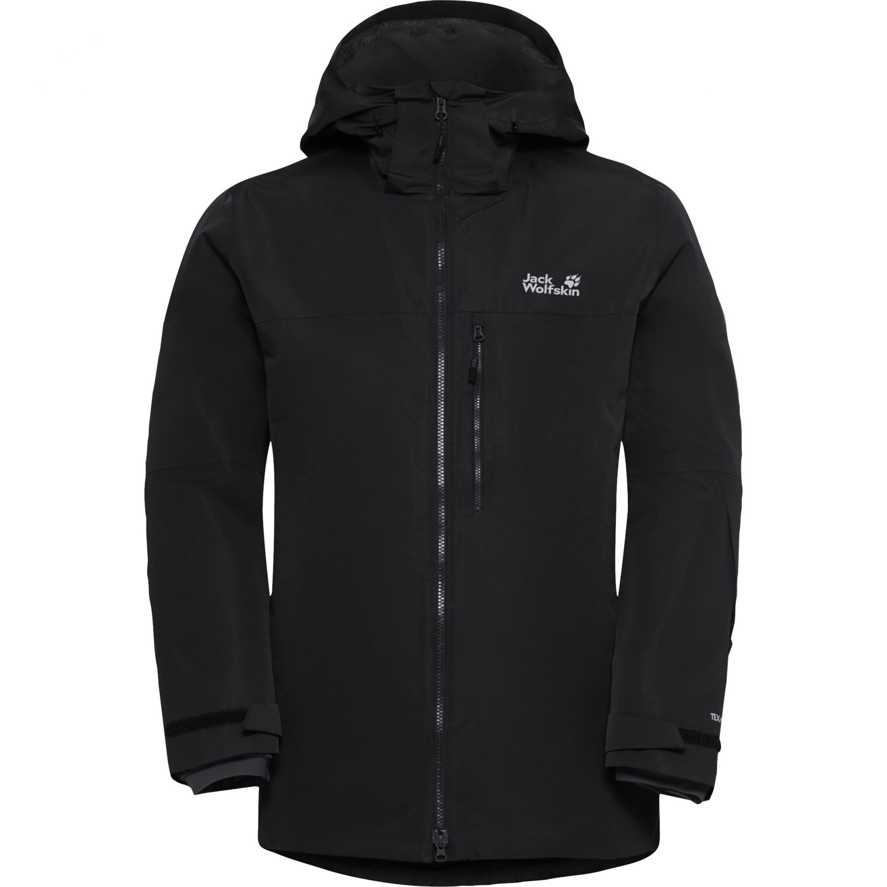 Jack Wolfskin Flowline 3in1, chaqueta de esquí, hombre, negro