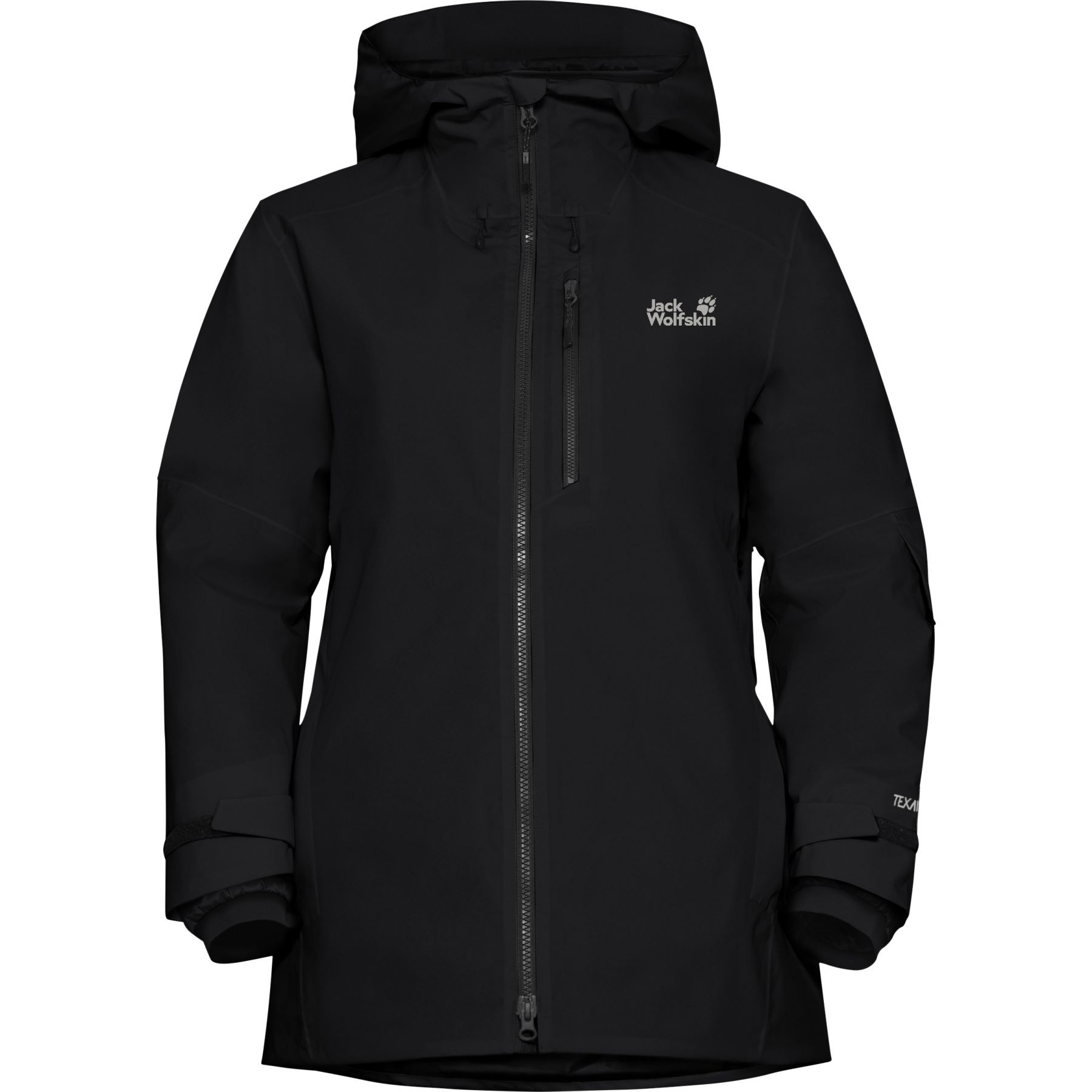 Jack Wolfskin Flowline 3in1, chaqueta de esquí, mujer, negro