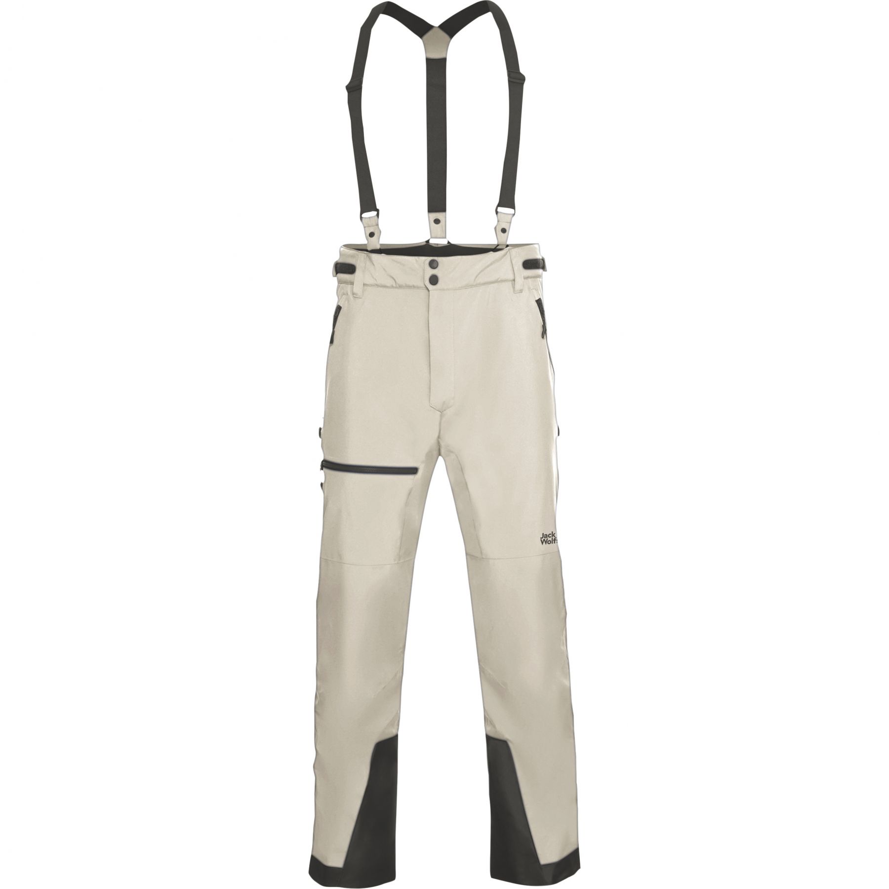 Jack Wolfskin Flowline Pro 2L Ins, pantalón de esquí, hombre, beige