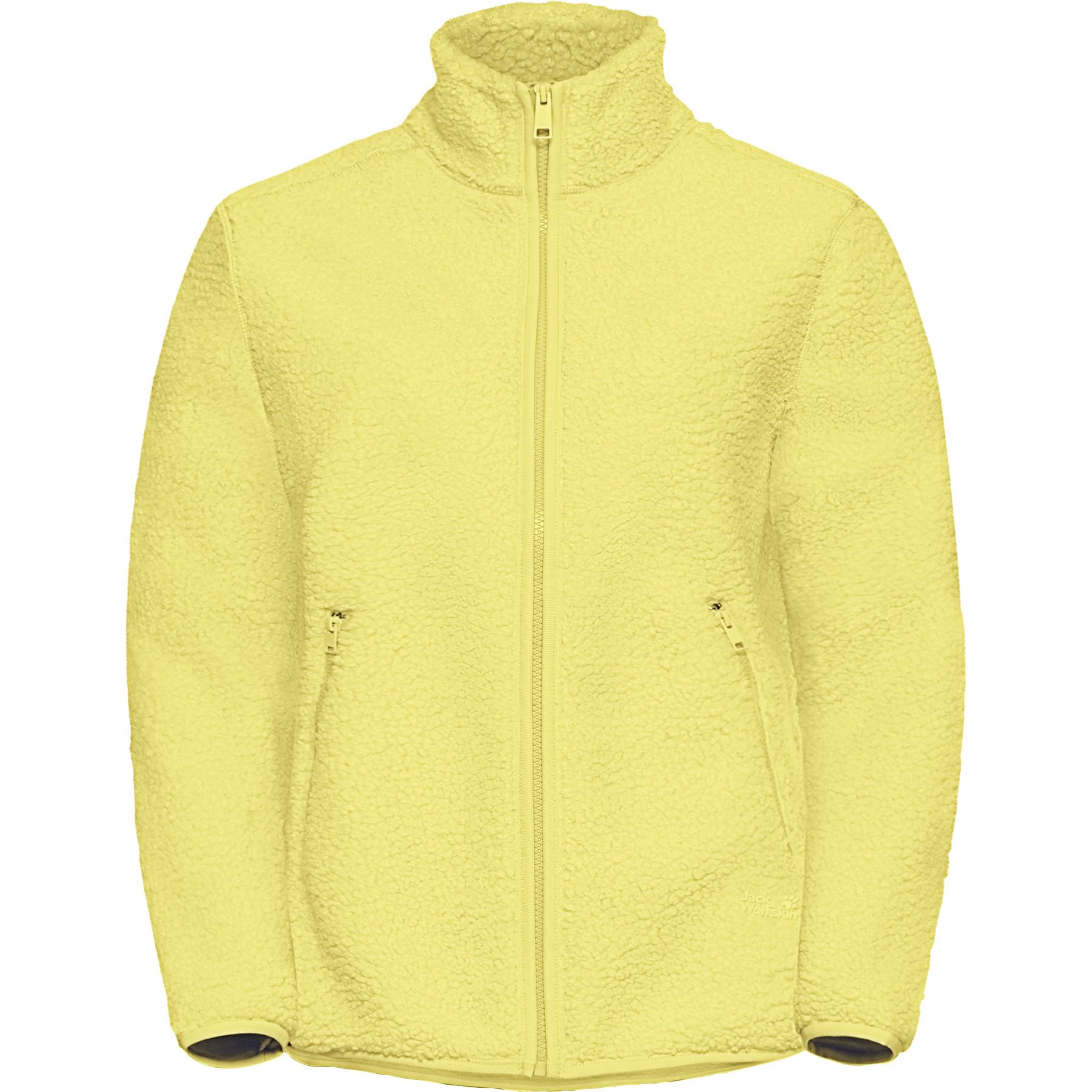 Jack Wolfskin High Curl, chaqueta polar, mujer, amarillo