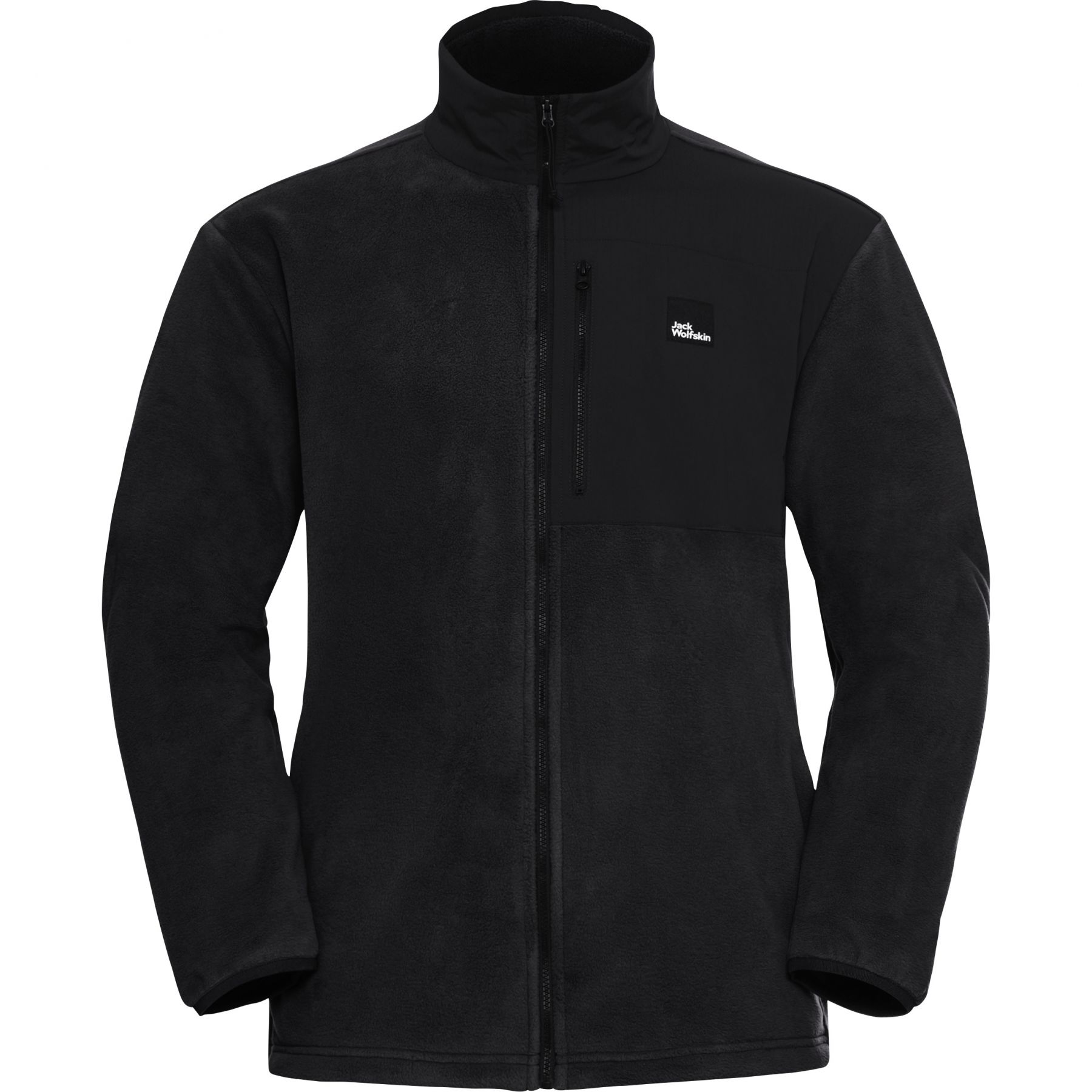 Jack Wolfskin Sumetro, chaqueta polar, hombre, negro