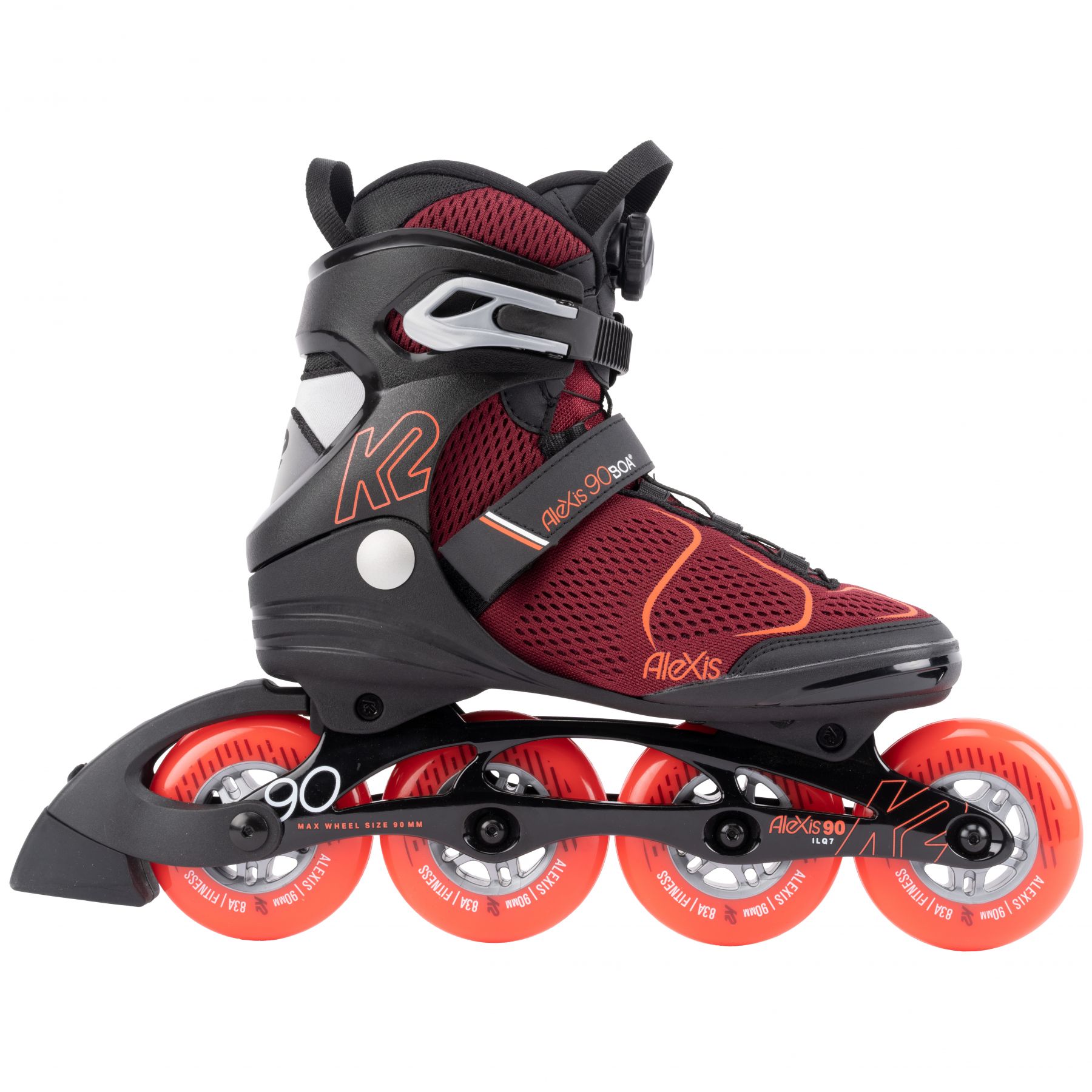 Alexis 90 BOA, patines, mujer, rojo