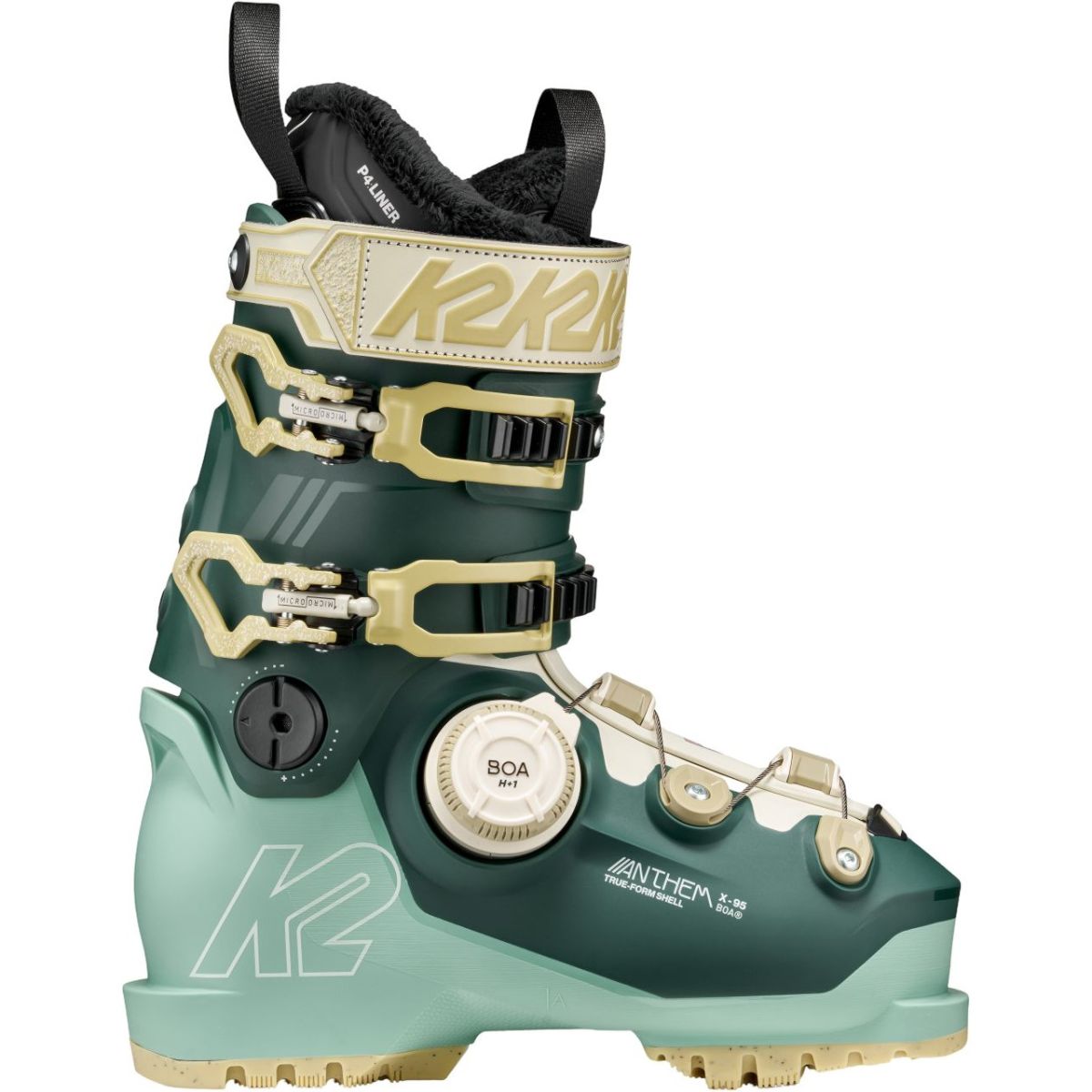 K2 Anthem X 95 BOA, botas de esquí, hombre, verde