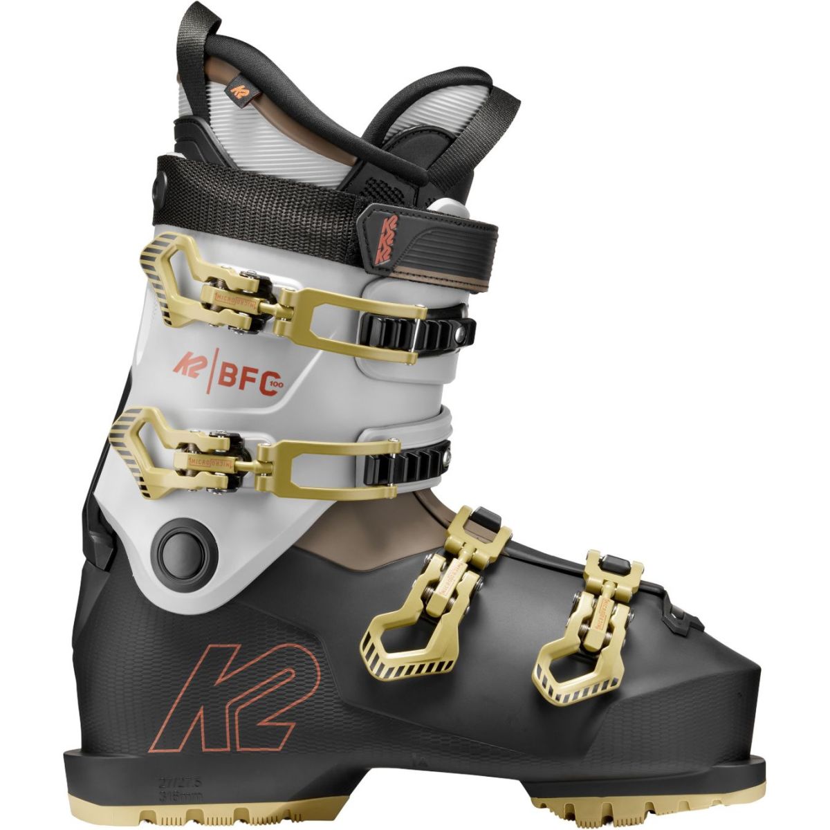K2 BFC 100, botas de esquí, hombre, gris/negro
