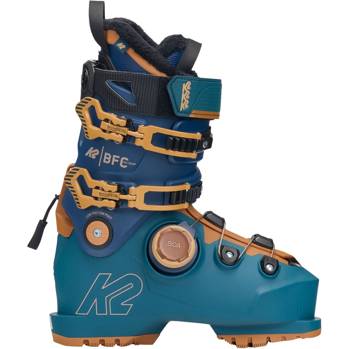 K2 BFC 105 BOA, botas de esquí, mujer, azul/marrón