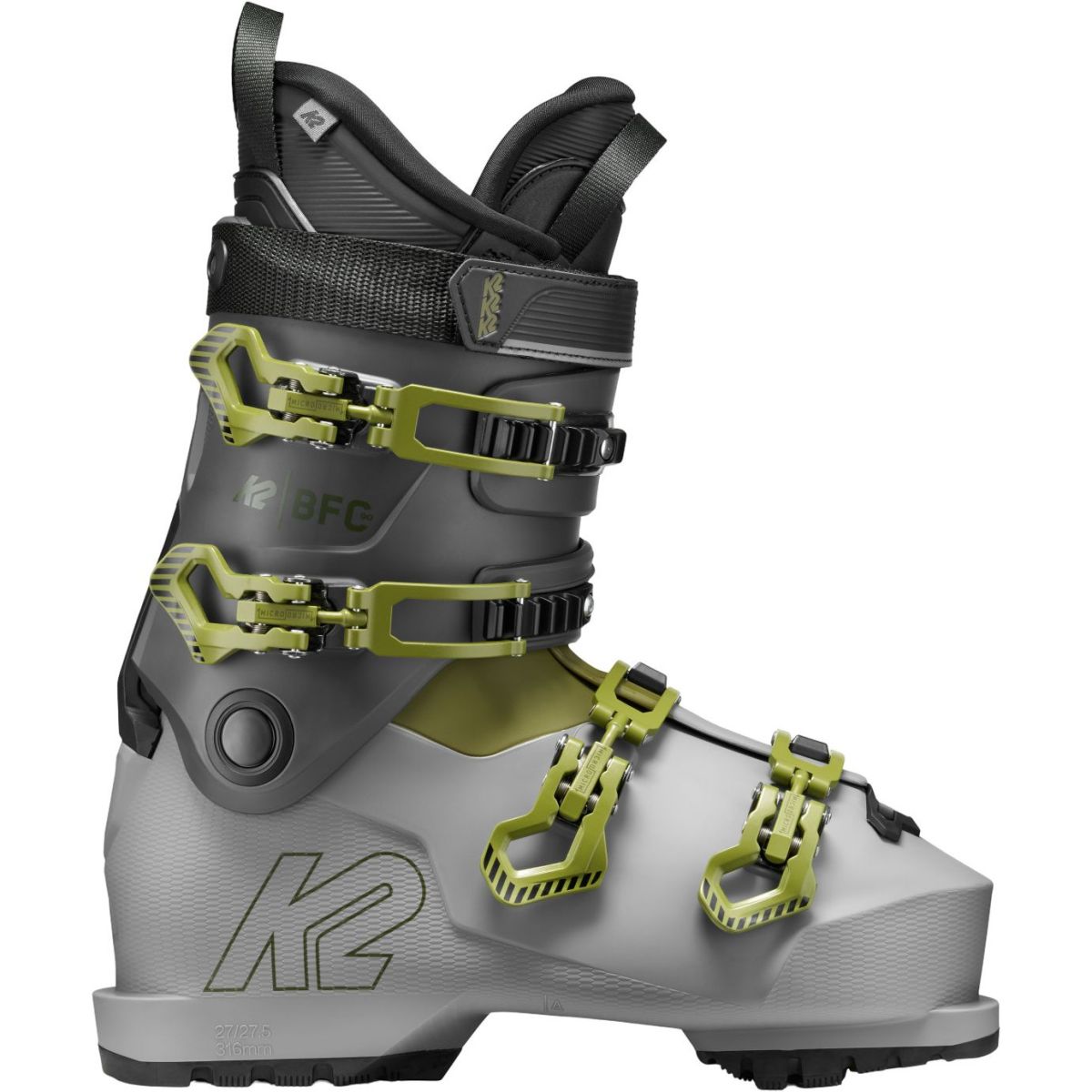 K2 BFC 90, botas de esquí, hombre, gris