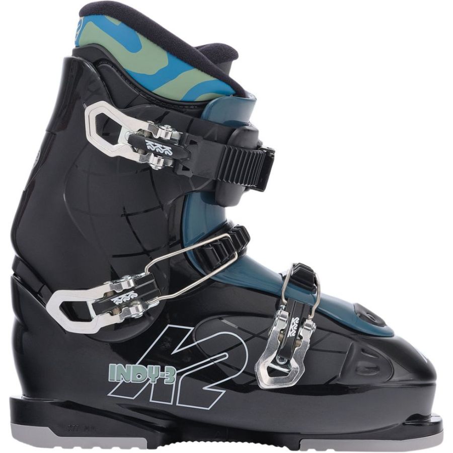 K2 Indy 3, botas de esquí, junior, negro