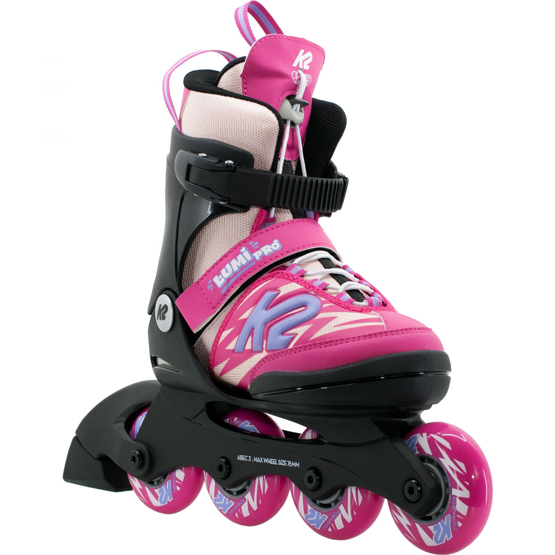 K2 Lumi Pro, patines en línea, junior, rosa/azul