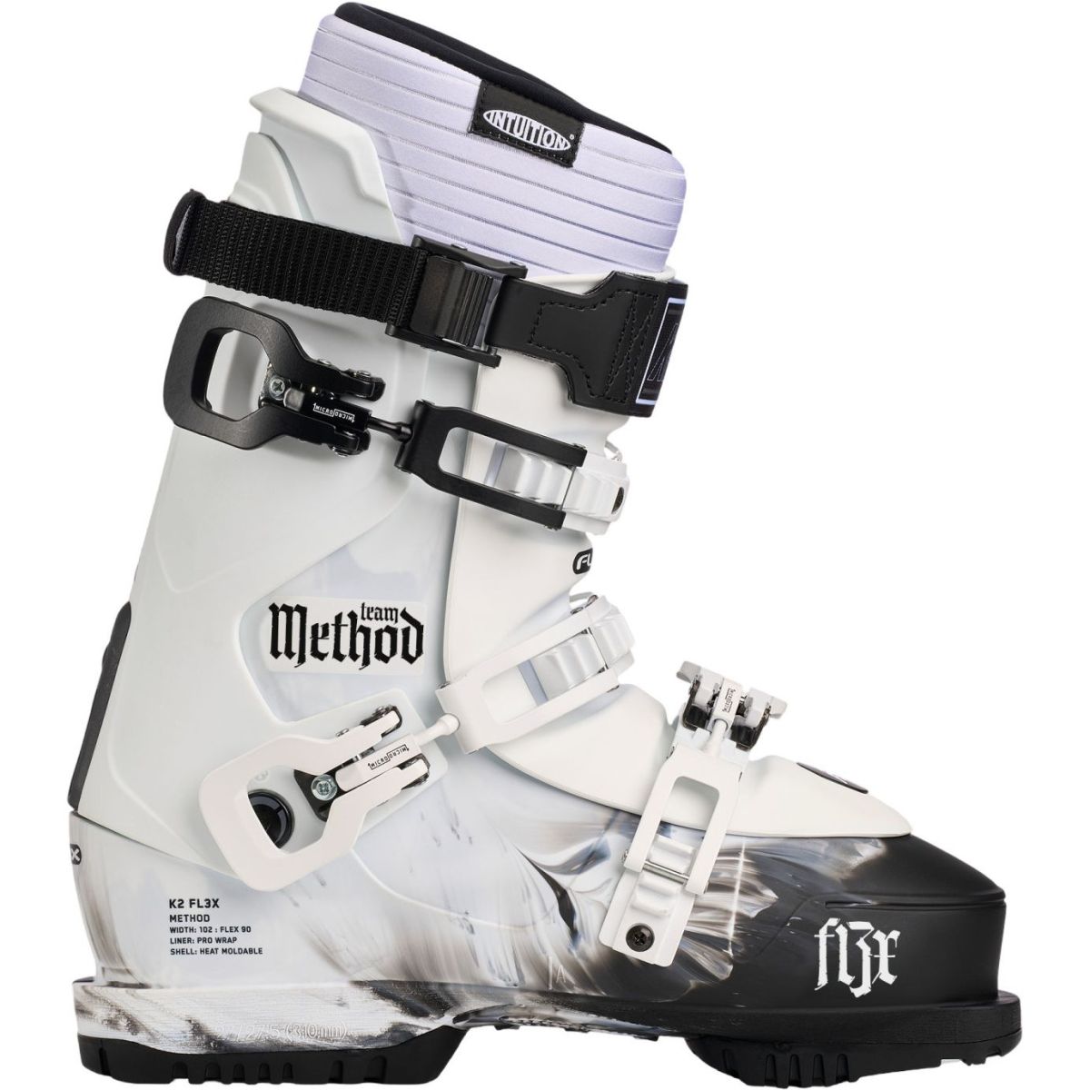 K2 Method Team, botas de esquí, hombre, blanco/negro