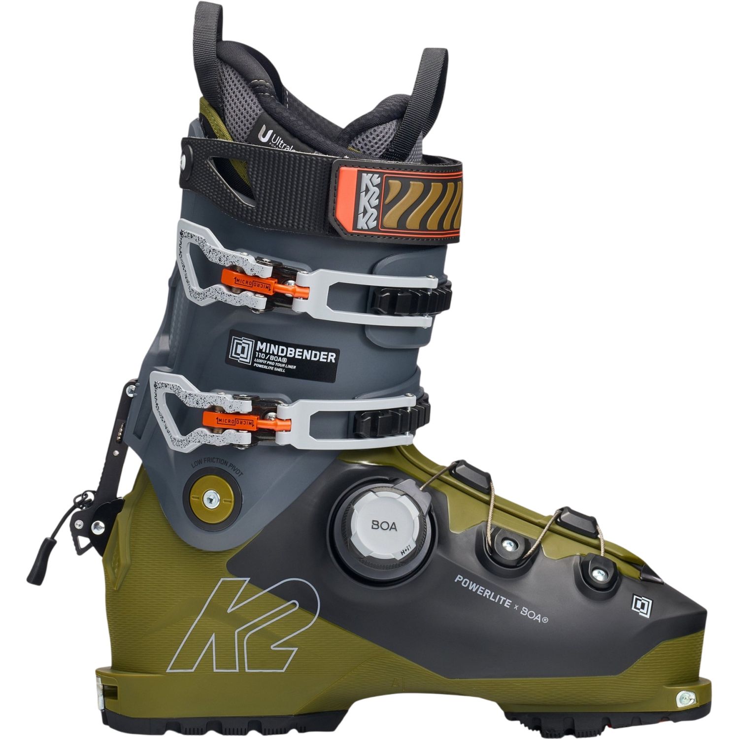 K2 Mindbender 110 BOA, botas de esquí, hombre, gris/verde