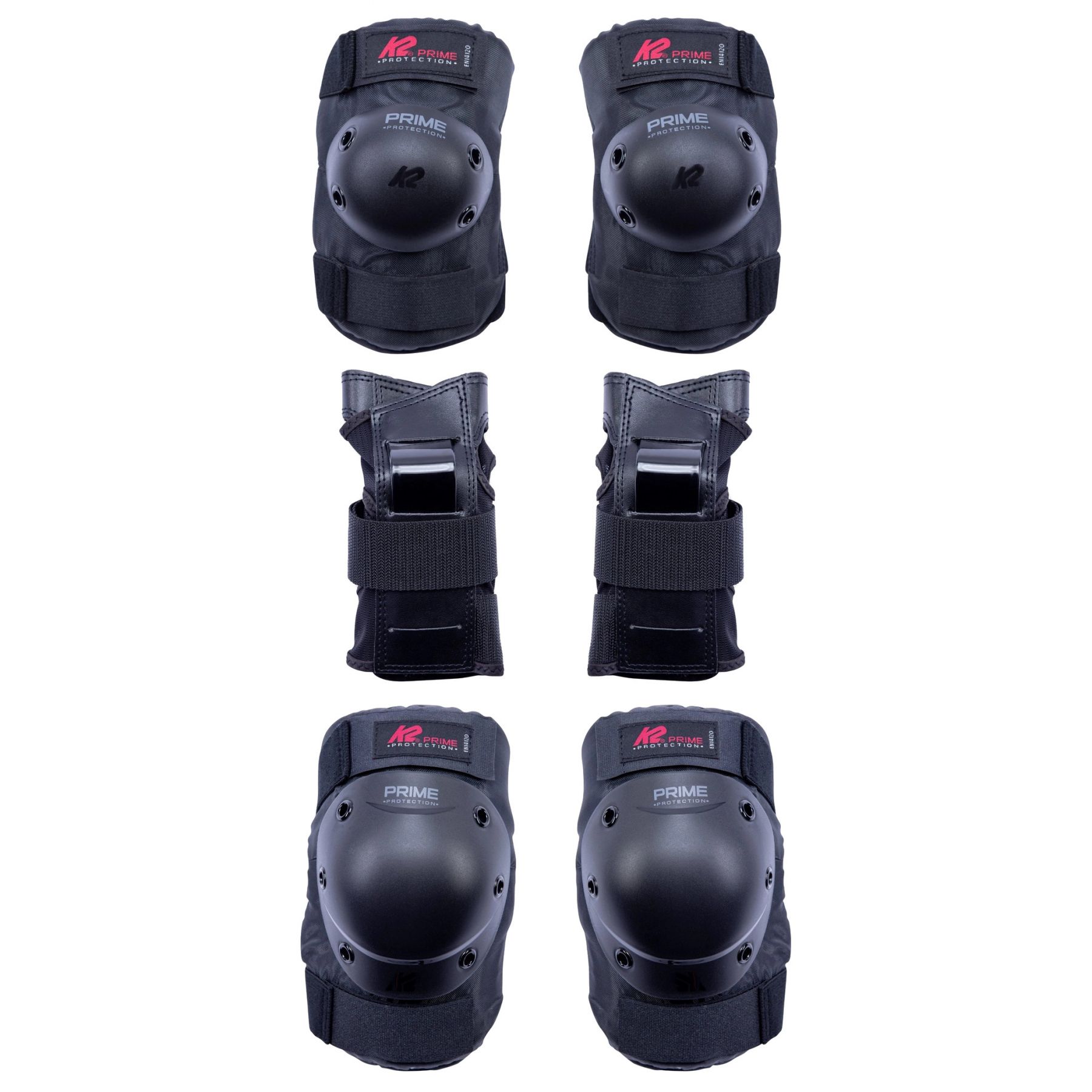 K2 Prime Pad Set, conjunto de protección, hombre, negro