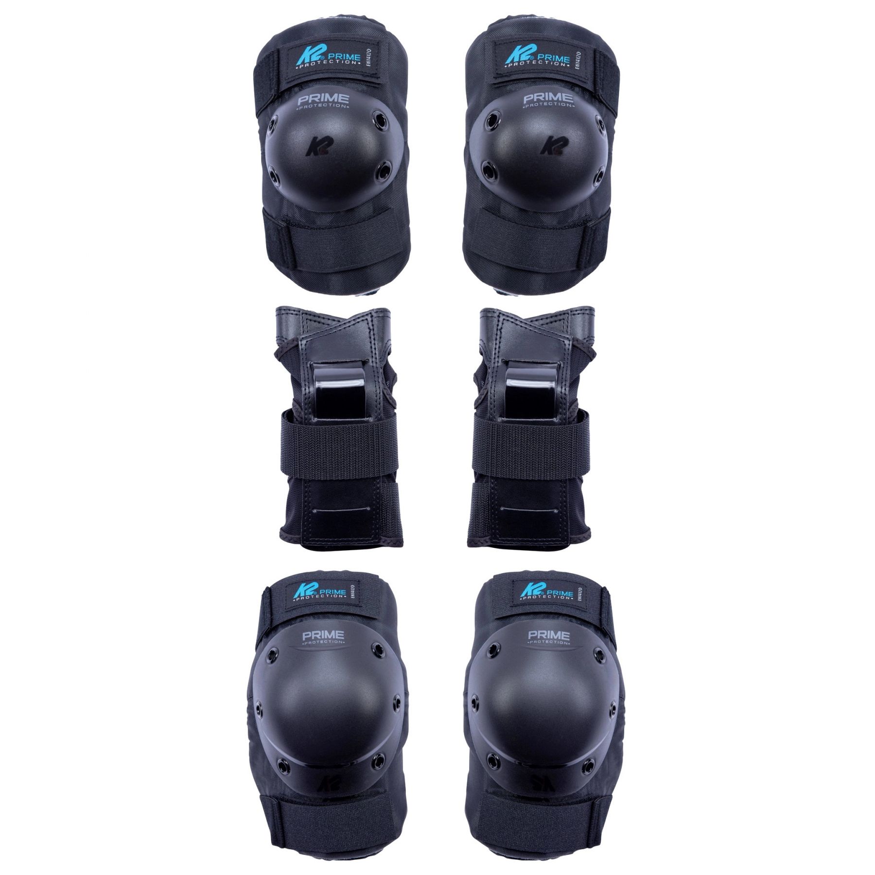 K2 Prime Pad Set, conjunto de protección, mujer, negro
