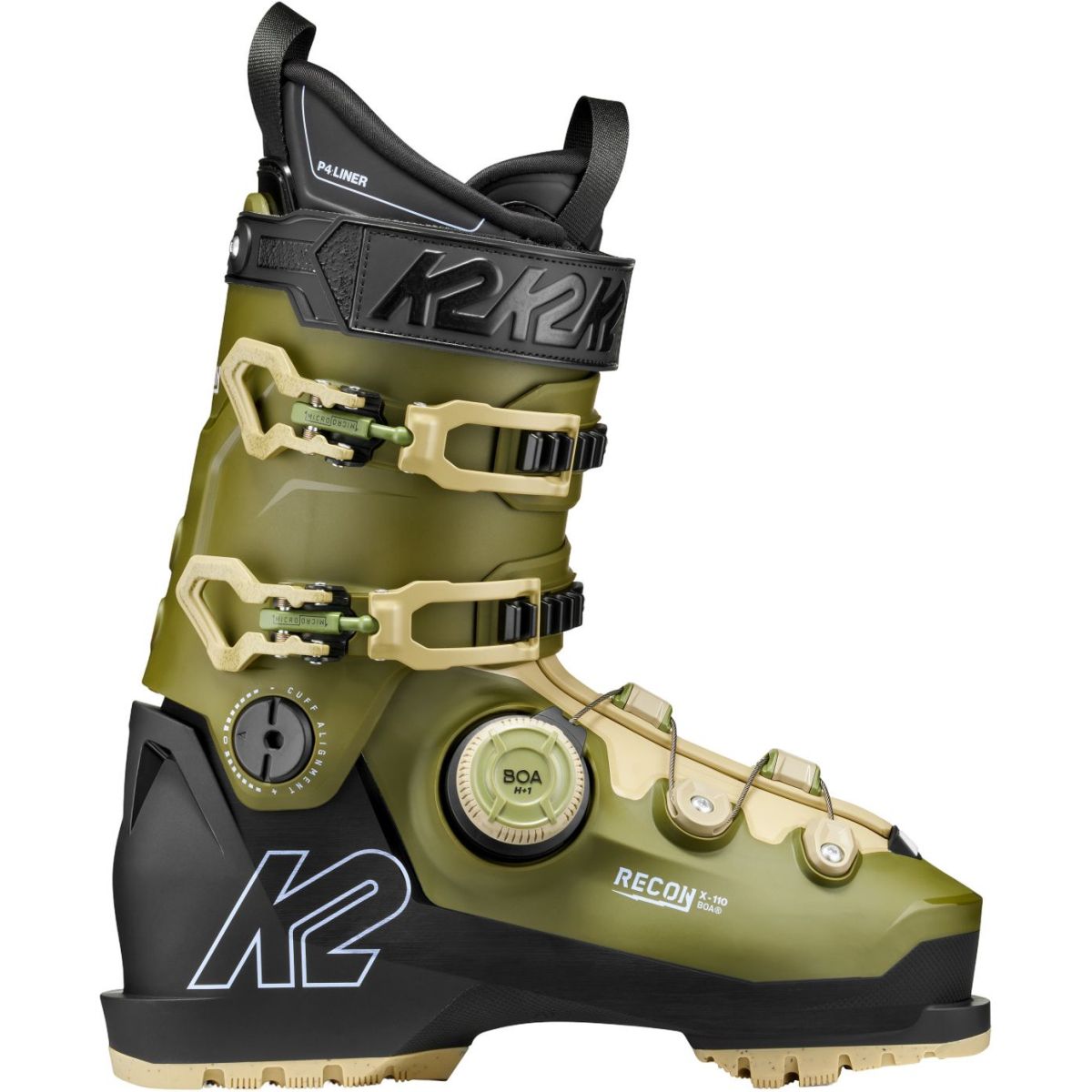 K2 Recon X 110 BOA, botas de esquí, hombre, verde