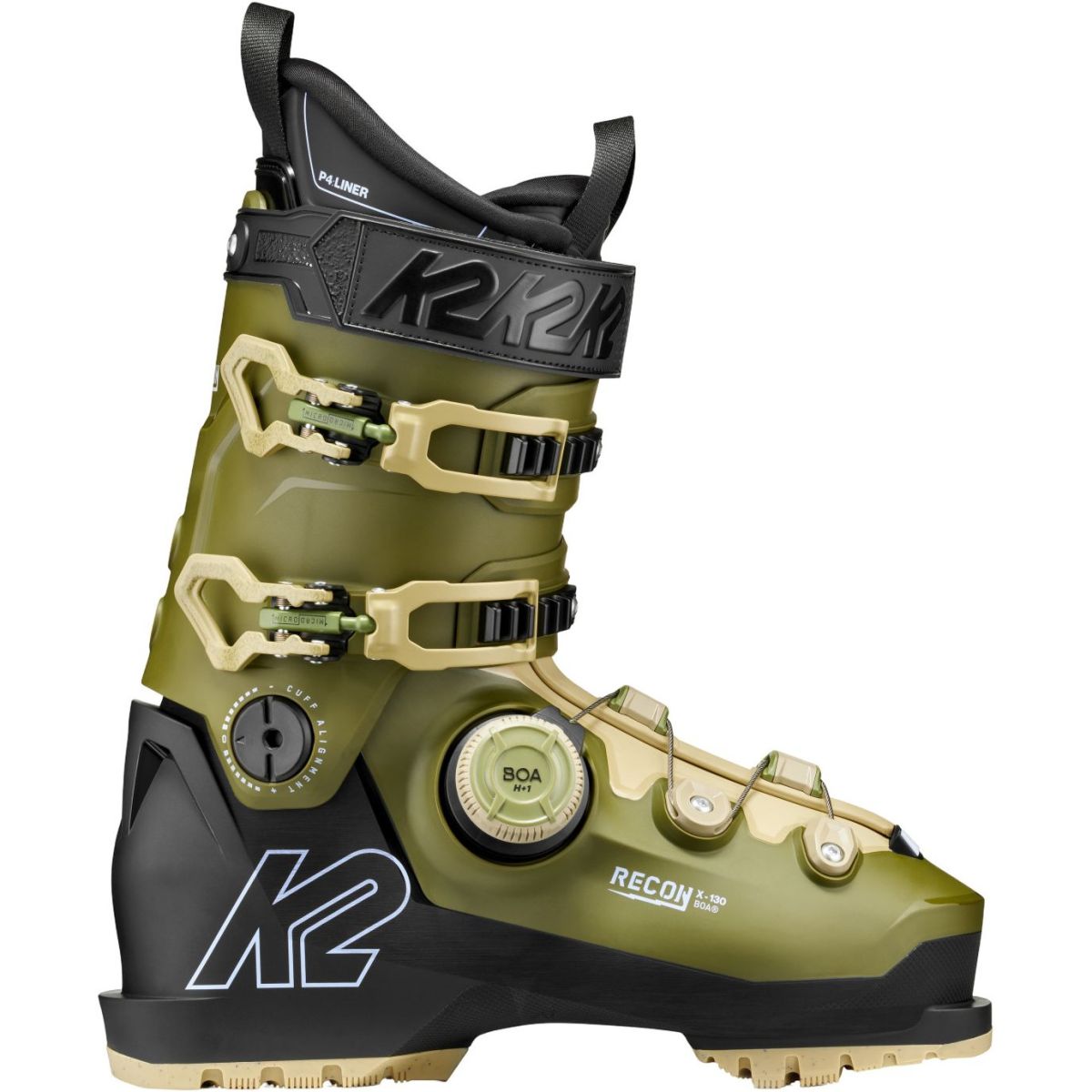 K2 Recon X 130 BOA, botas de esquí, hombre, verde