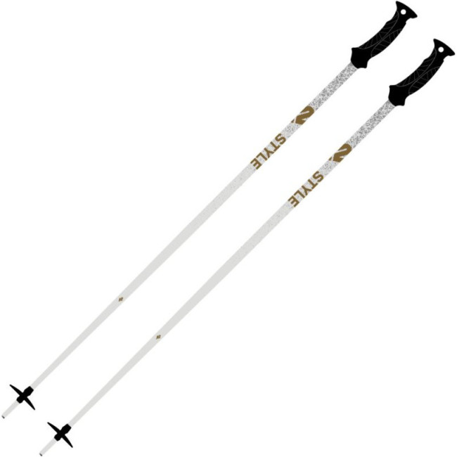K2 Style Composite, bastones de esquí, blanco