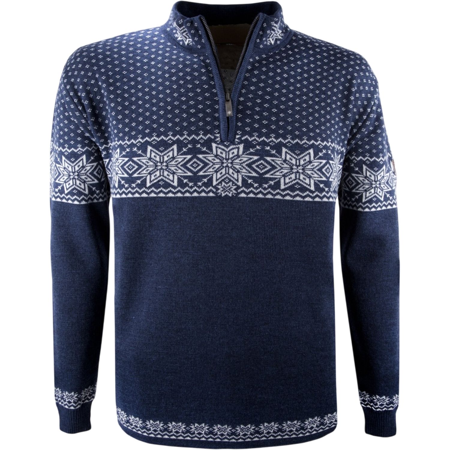 Kama Rune, jersey de lana merina, hombre, azul marino