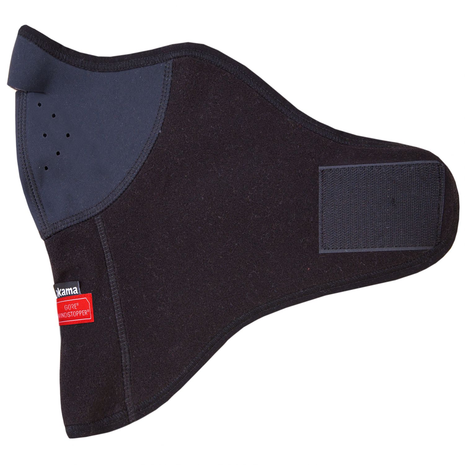 Kama windstopper, máscara facial, negra