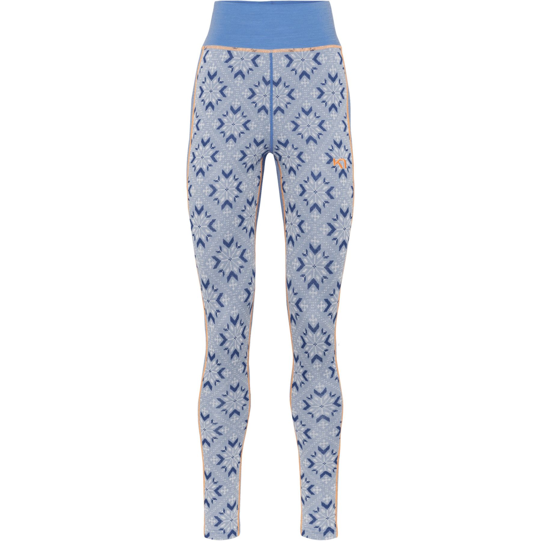 Kari Traa Iselin, mallas térmicas, mujer, azul