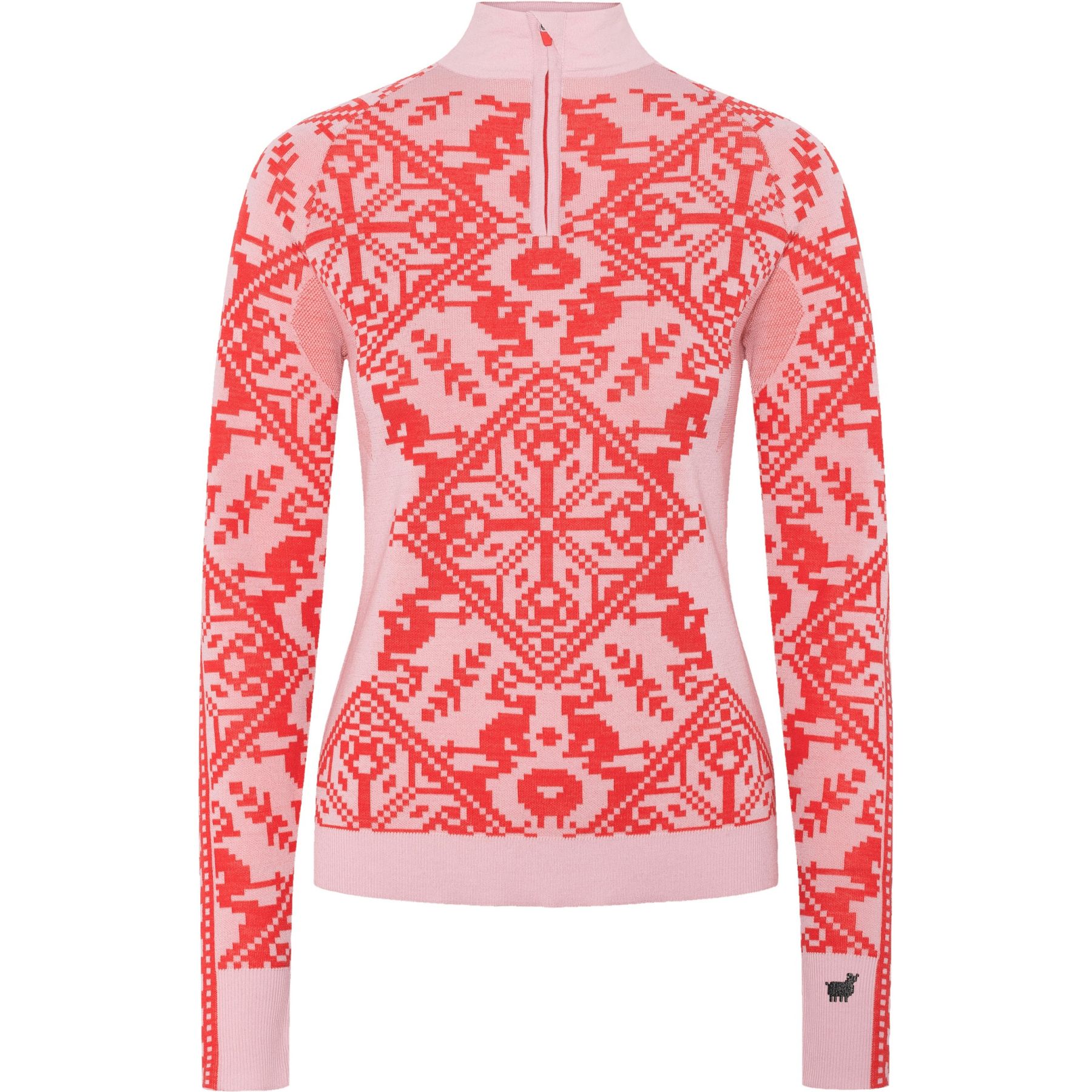 Kari Traa Saga HZ, camiseta térmica, mujer, rojo