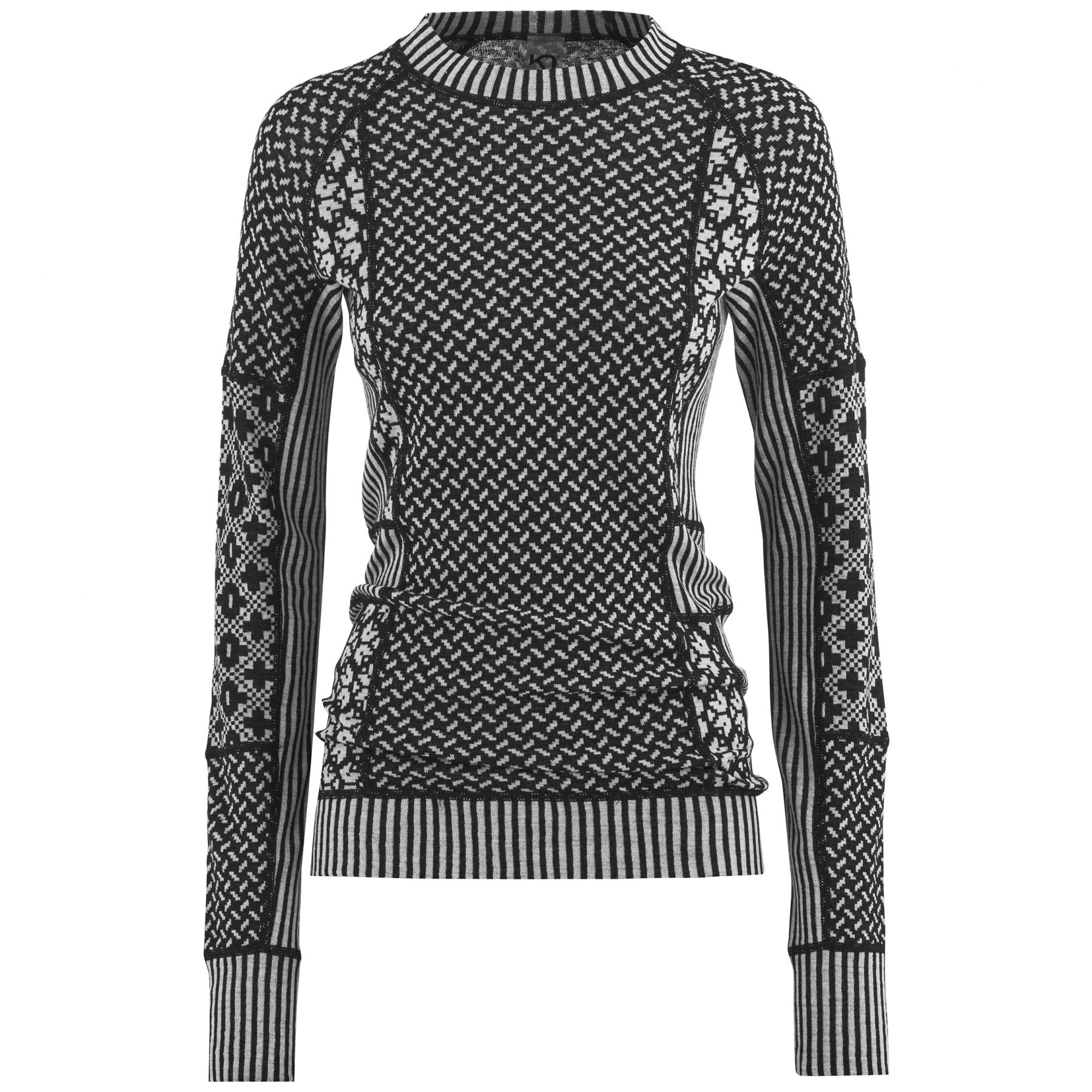 Kari Traa Smekker, camiseta interior de esquí, mujer, negro