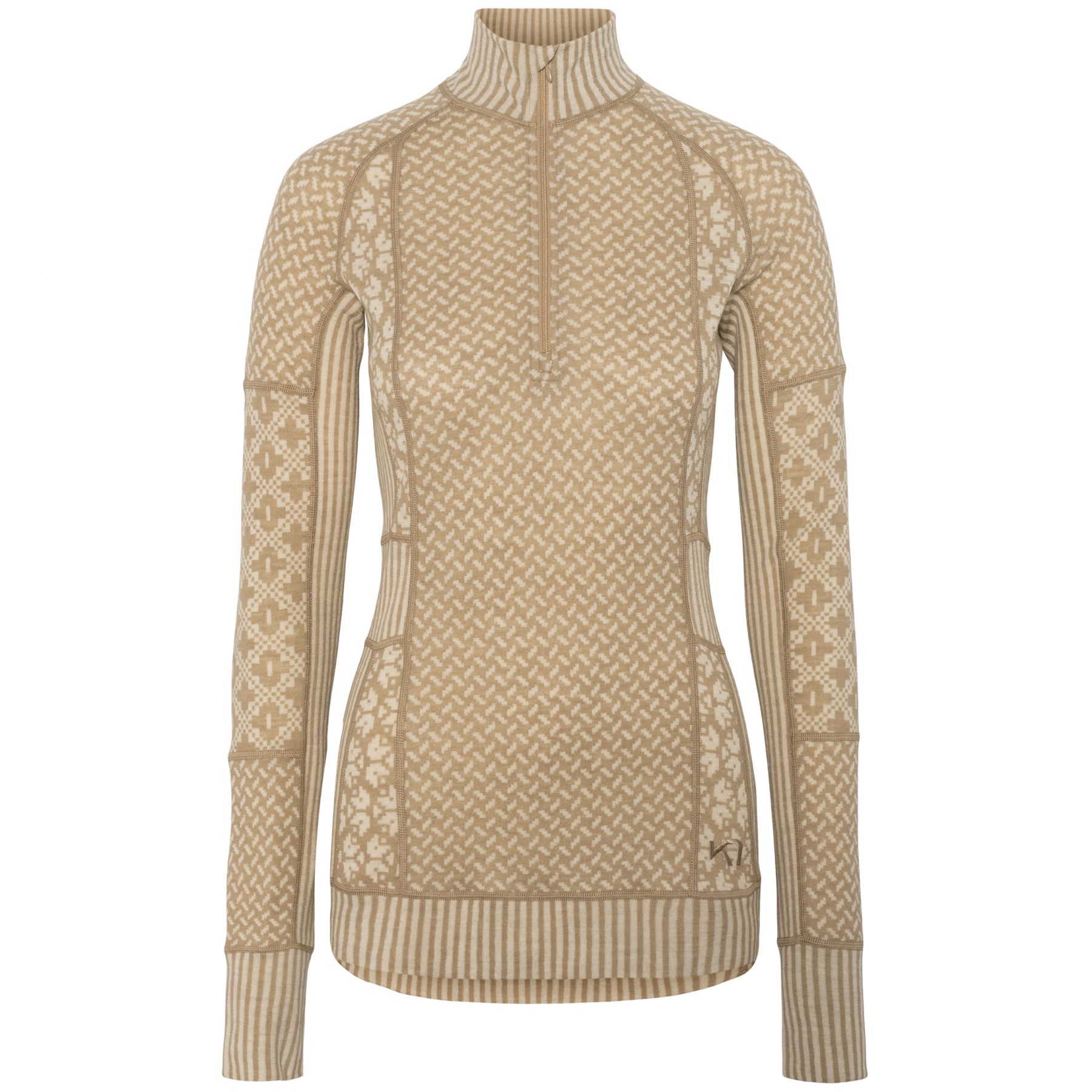 Kari Traa Smekker H/Z, ropa interior térmica de esquí, mujer, mocha