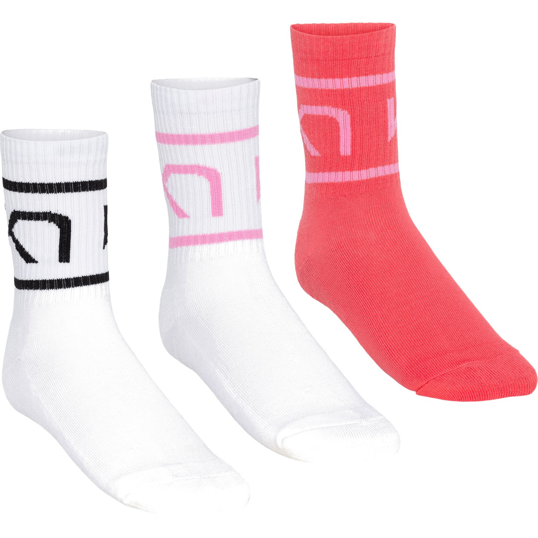 Kari Traa Tennis, calcetines, 3 pares, rosa