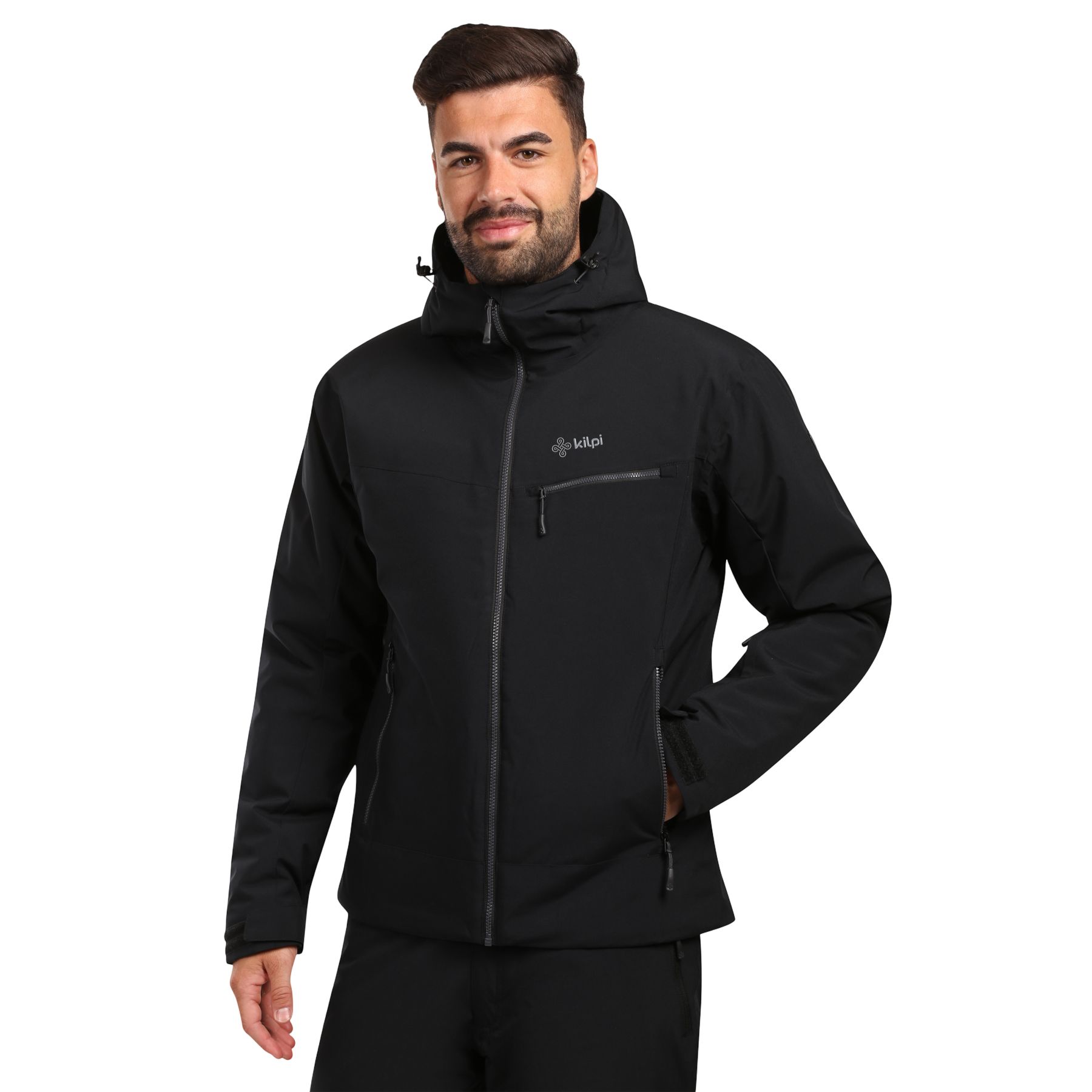 Kilpi Flip, chaqueta de esquí, tallas grandes, hombre, negro