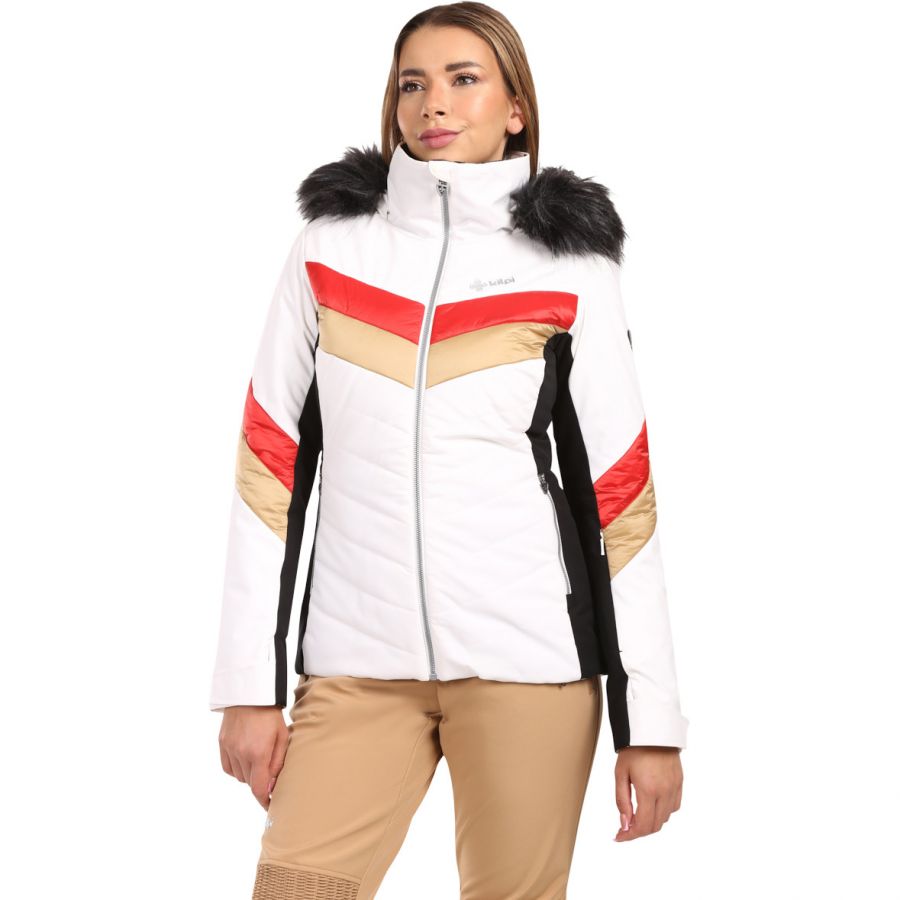 Kilpi Lin, chaqueta de esquí, mujer, blanco