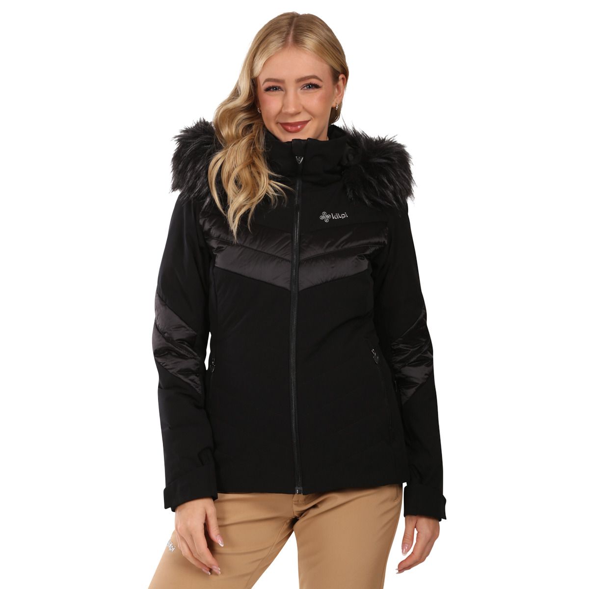 Kilpi Lin, chaqueta de esquí, mujer, negro