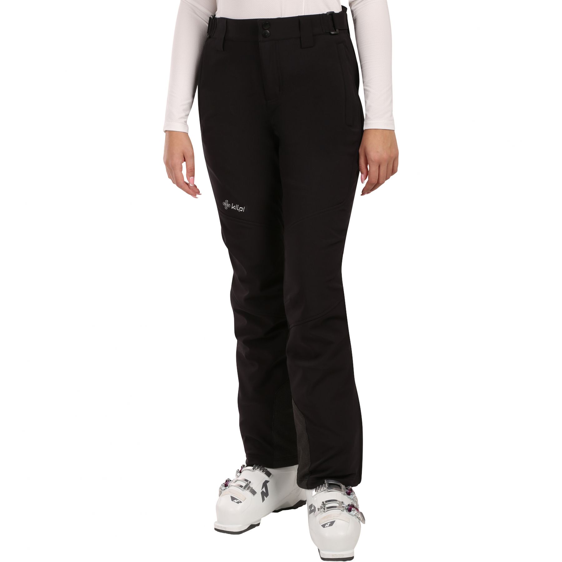 Kilpi Rhea, pantalones de esquí, plus size, mujer, negro