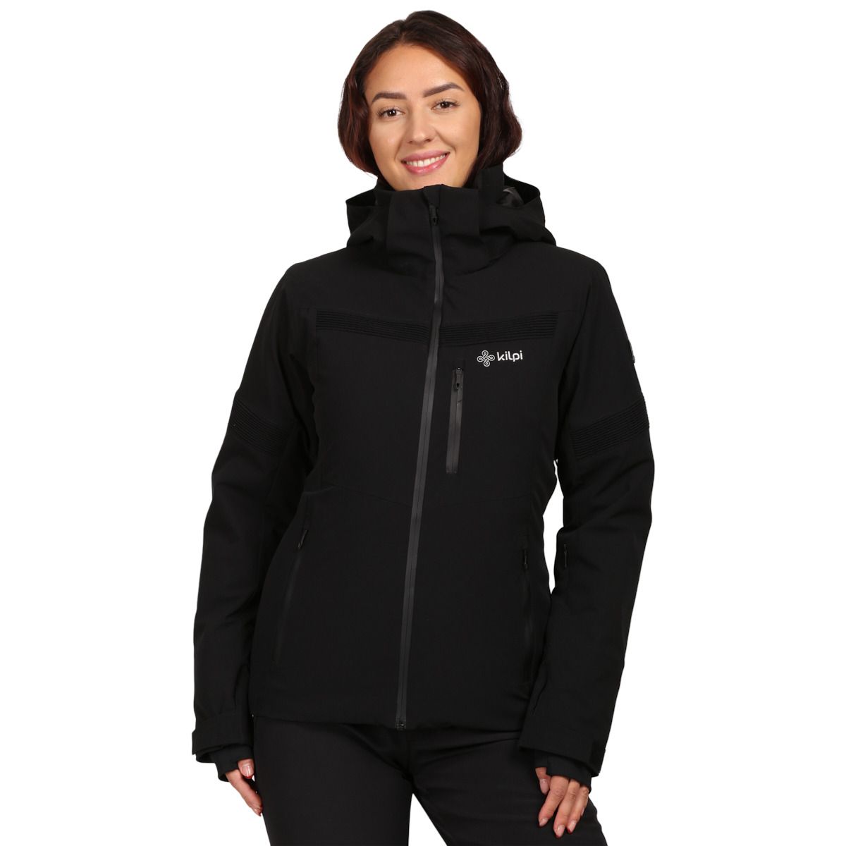 Kilpi Valera, chaqueta de esquí, talla grande, mujer, negro
