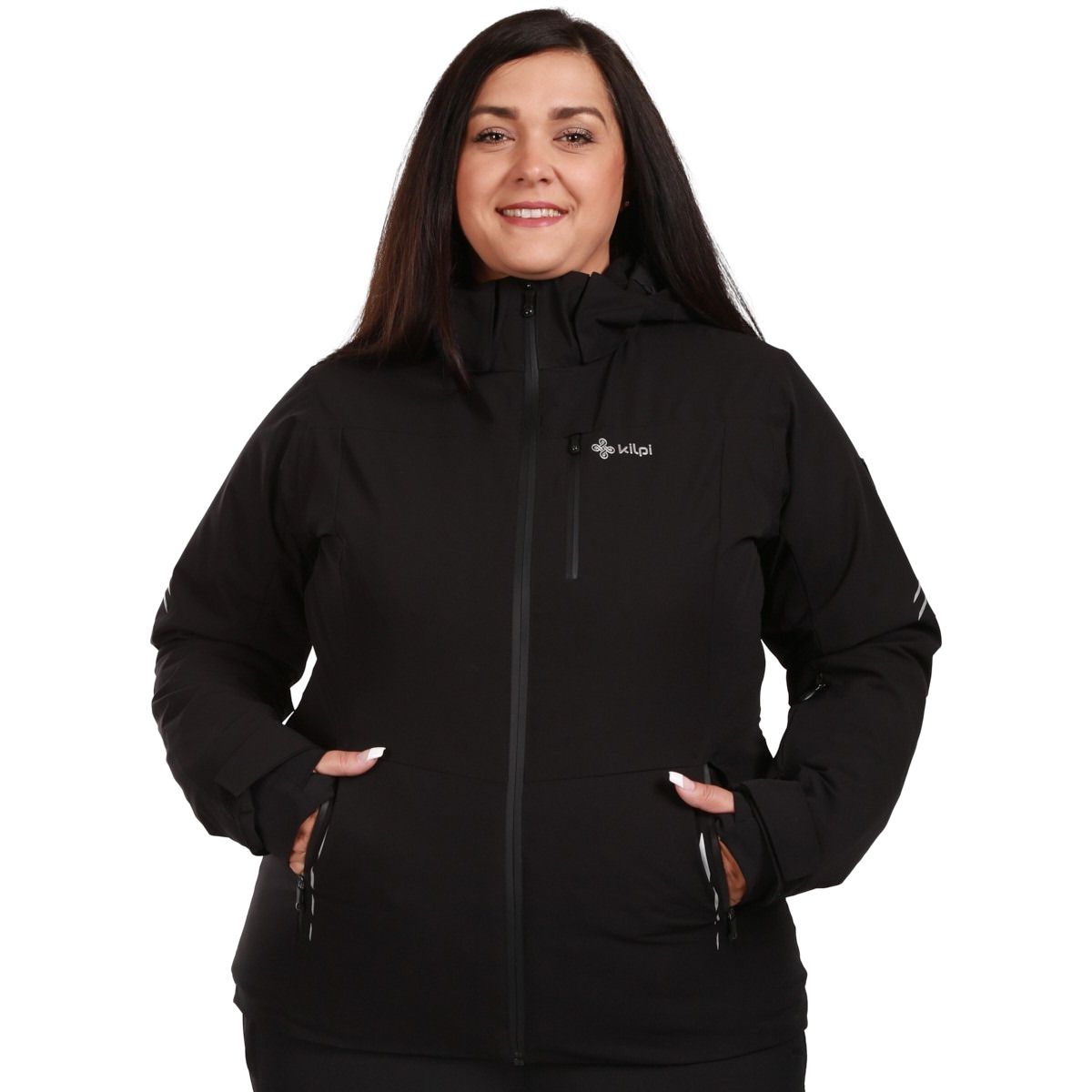 Kilpi Valera, Chaqueta de esquí, Tallas grandes, Mujer, Negro