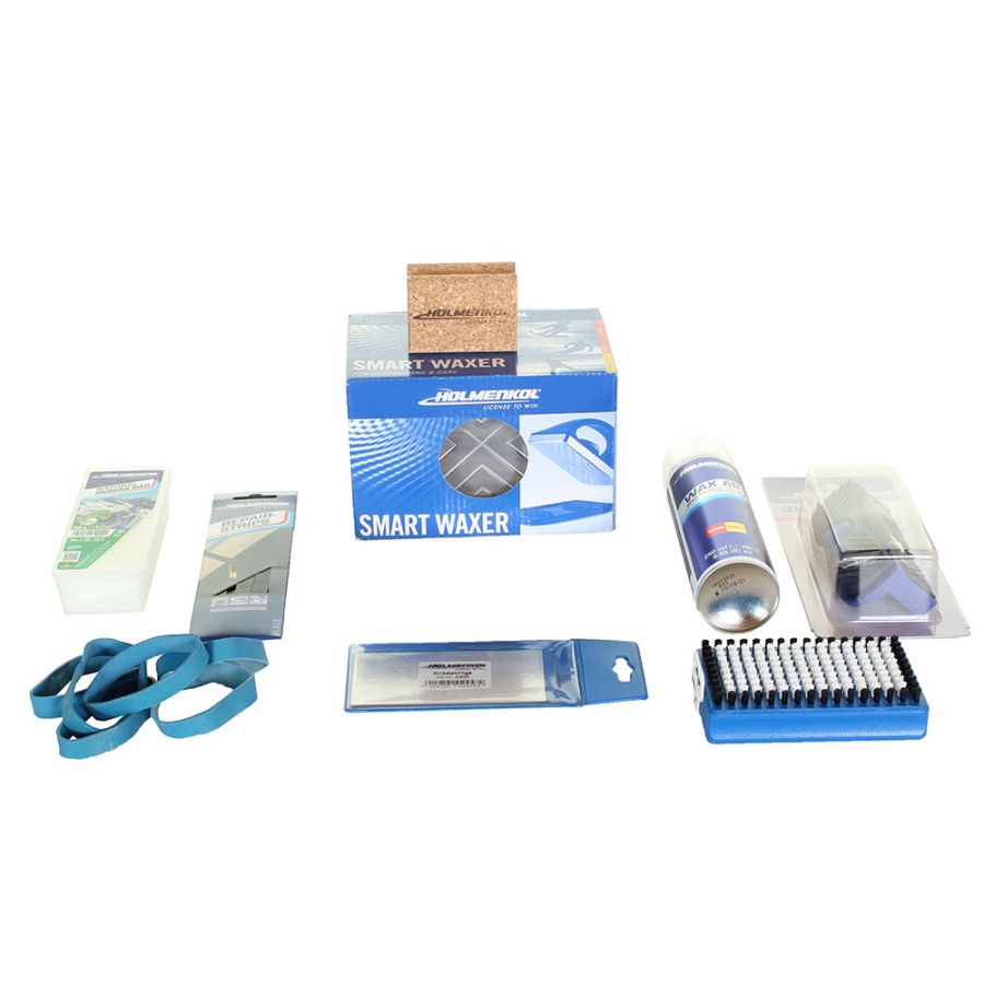 Kit de inicio de lijado y encerado Holmenkol, plata