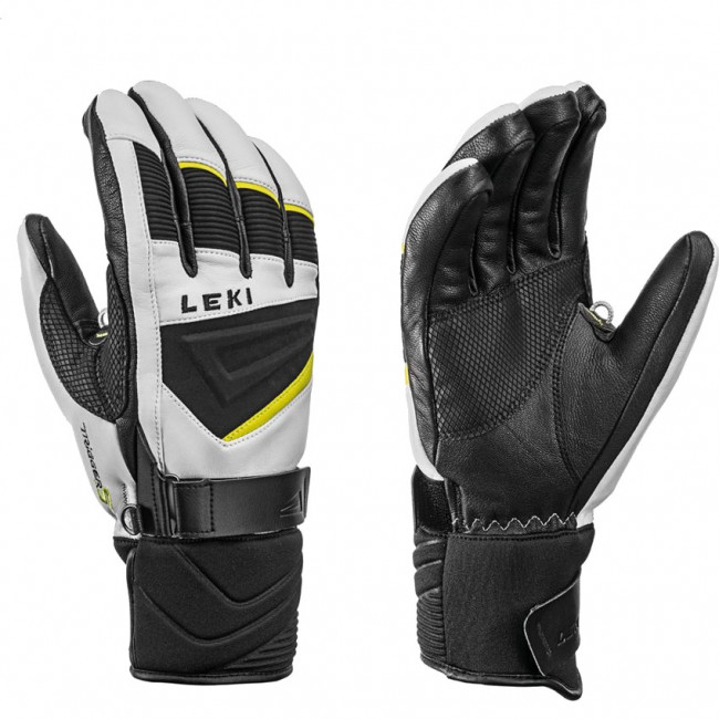 Leki Griffin S, guantes de esquí, blanco/negro